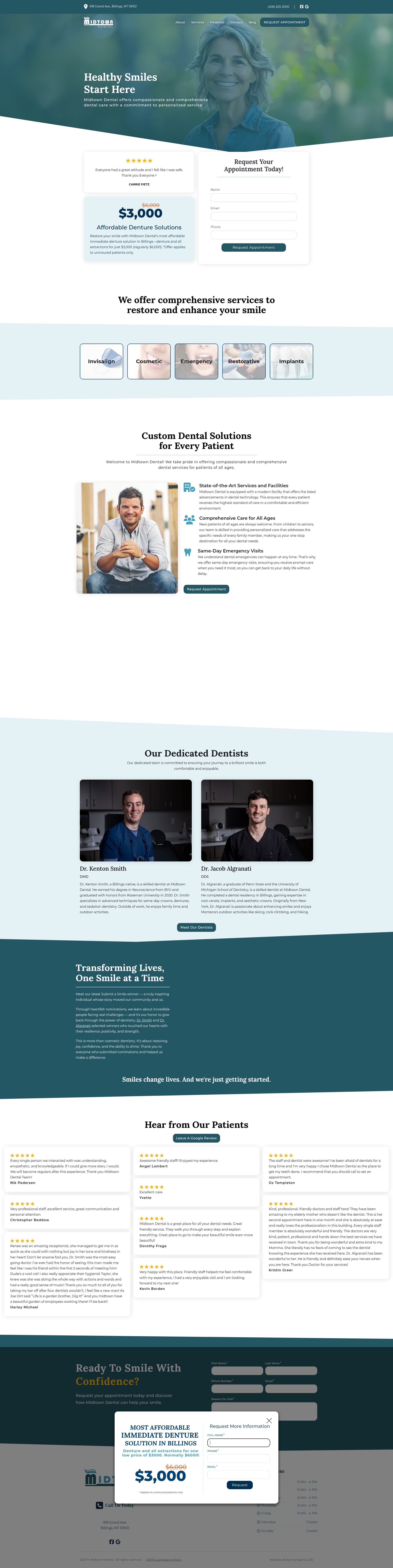 Screenshot of billingsmidtowndental.com