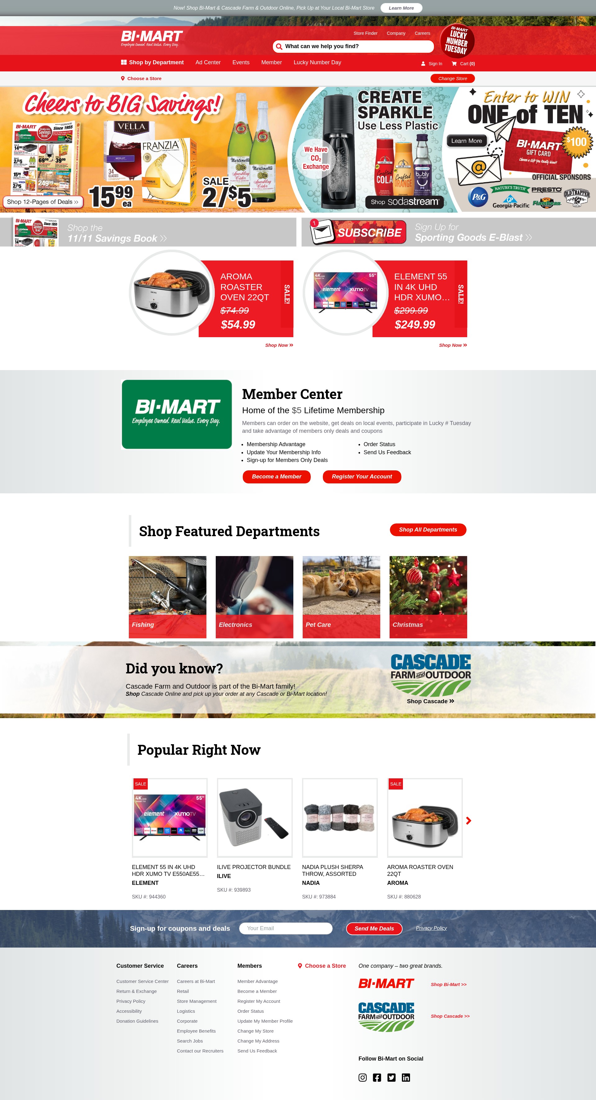 Screenshot of bimart.com
