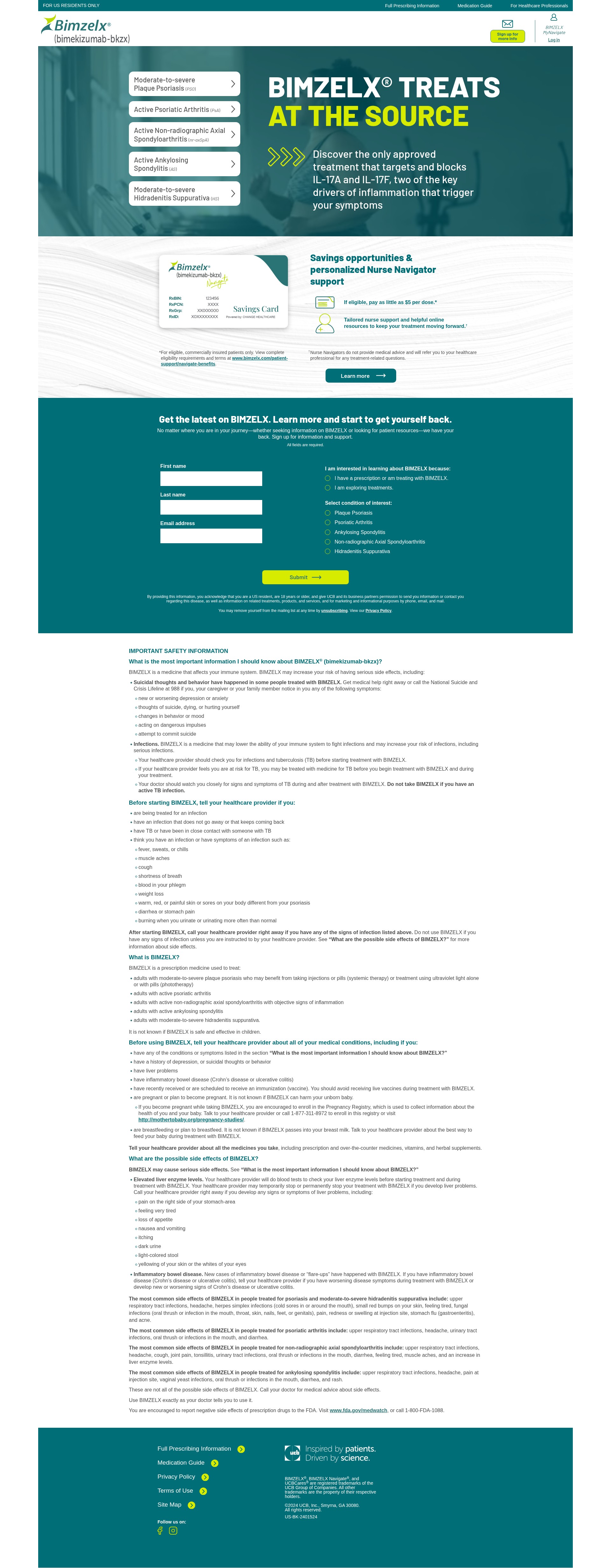 Screenshot of bimzelx.com