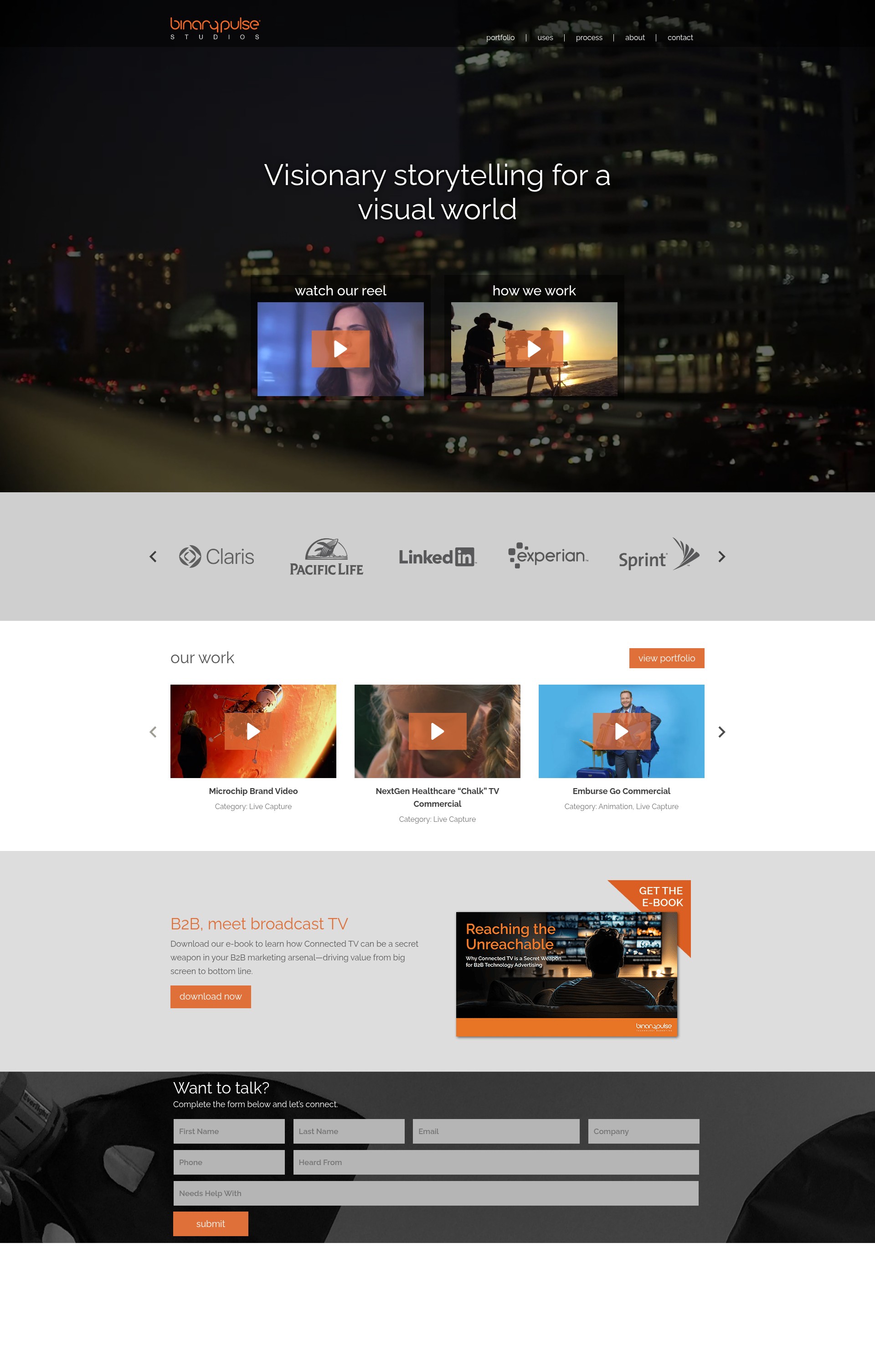 Screenshot of binarypulsestudios.com