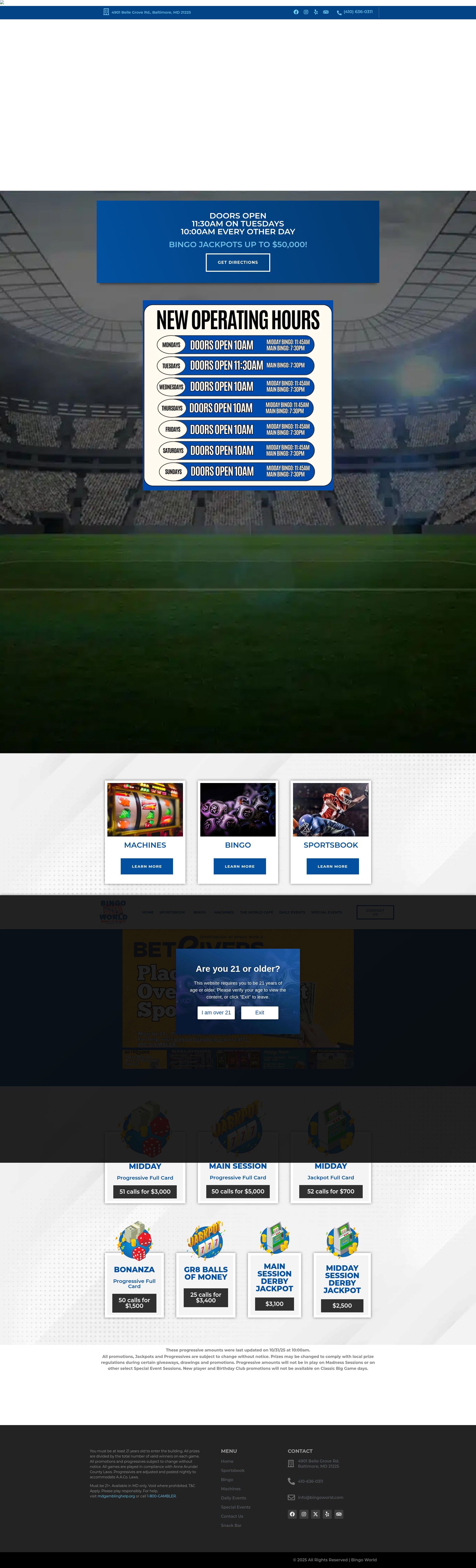 Screenshot of bingoworld.com