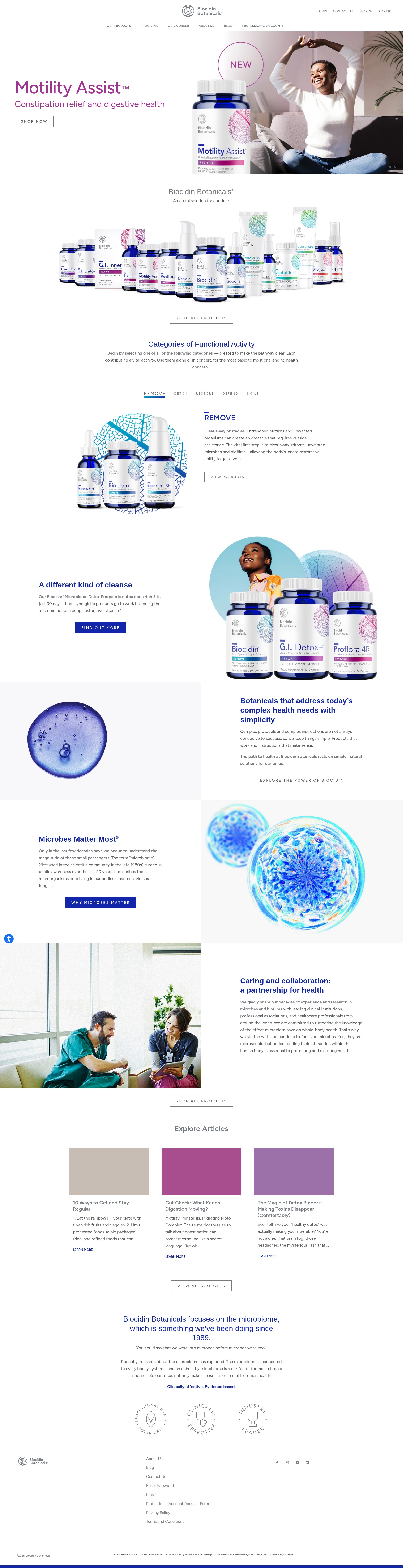 Screenshot of biocidin.com