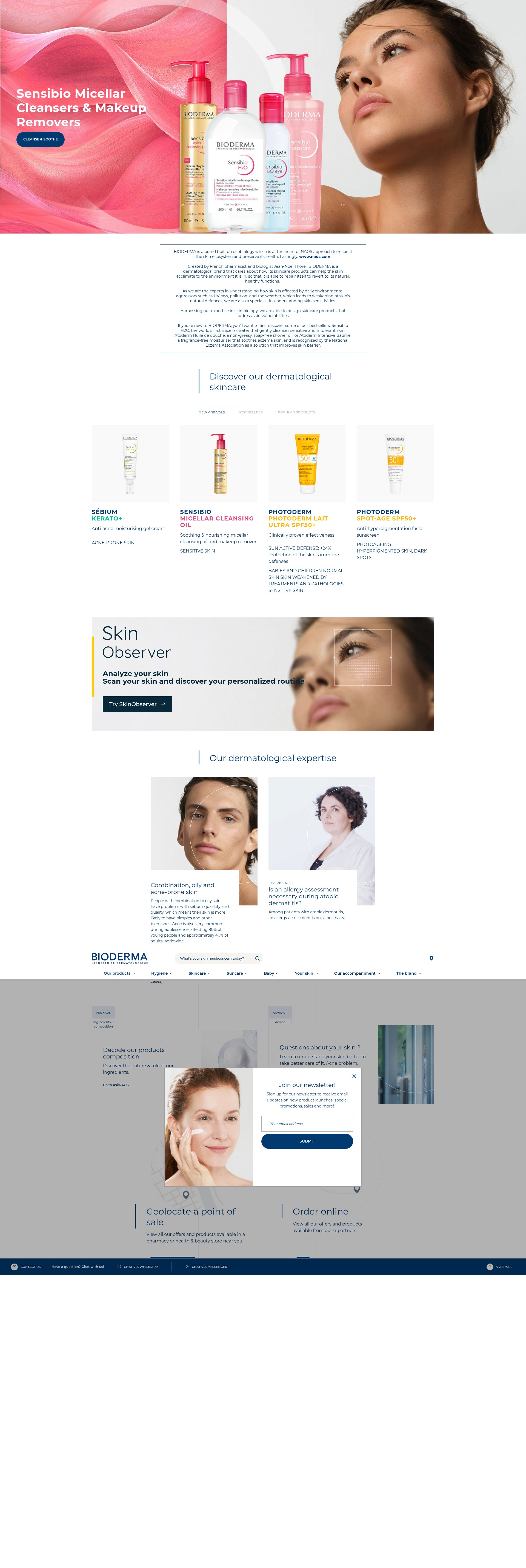 Screenshot of bioderma.sg