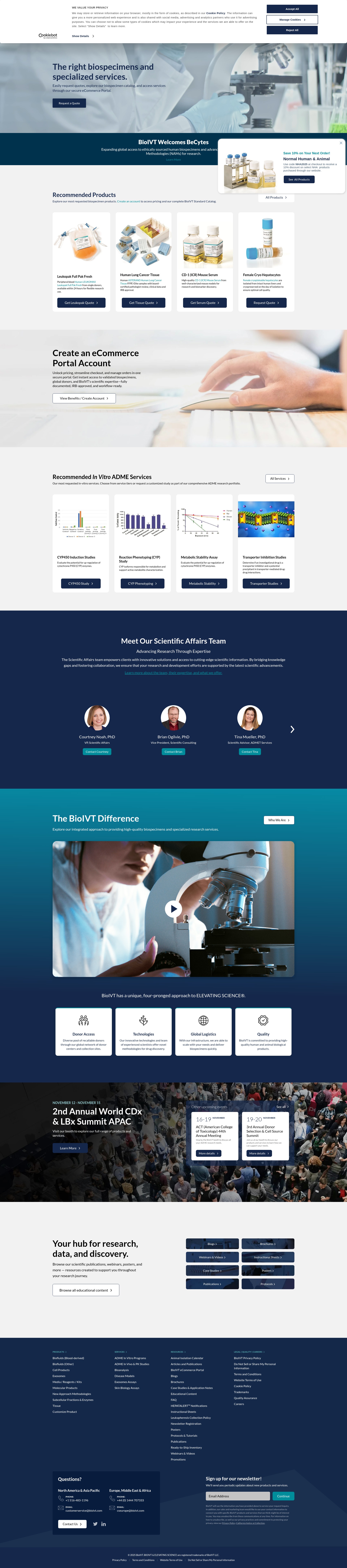 Screenshot of bioivt.com