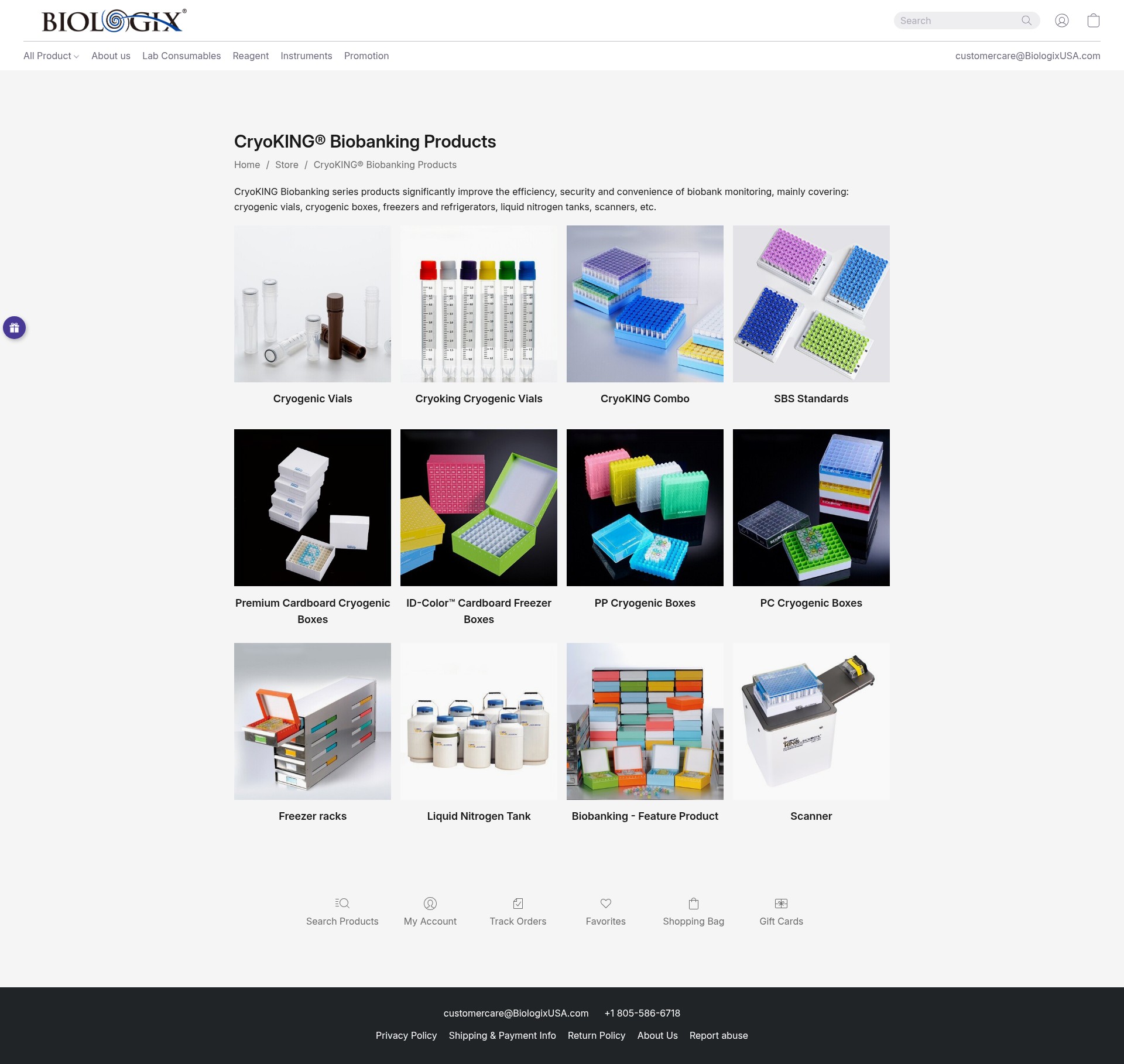 Screenshot of biologixusa.com