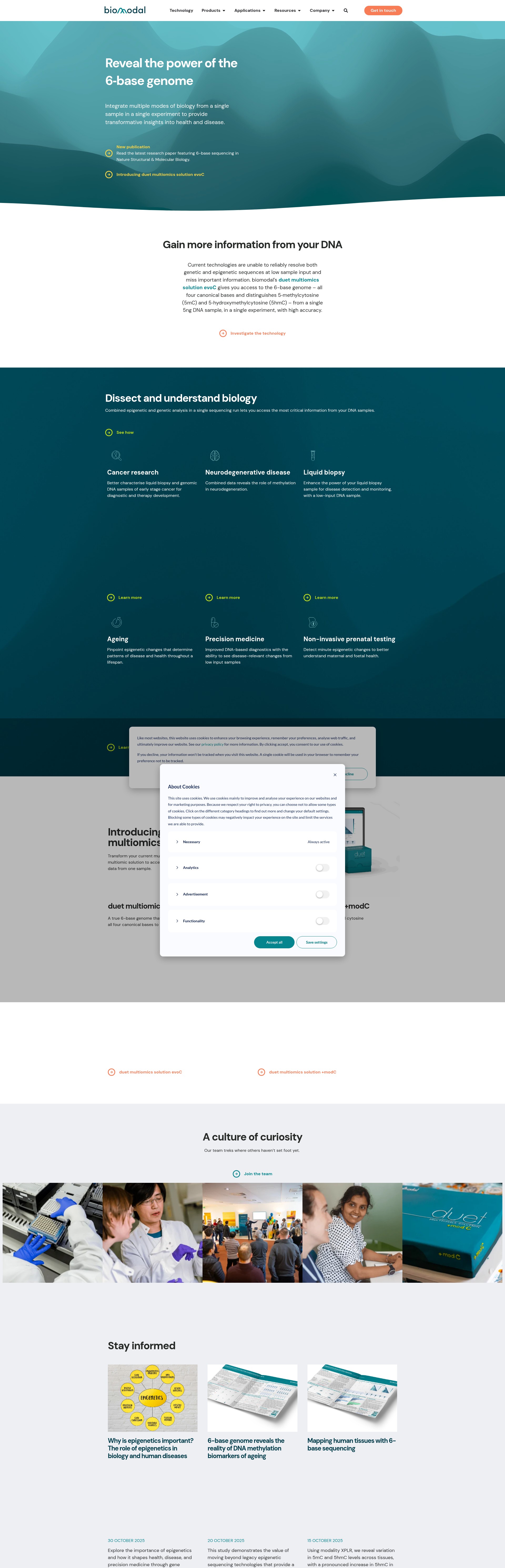 Screenshot of biomodal.com