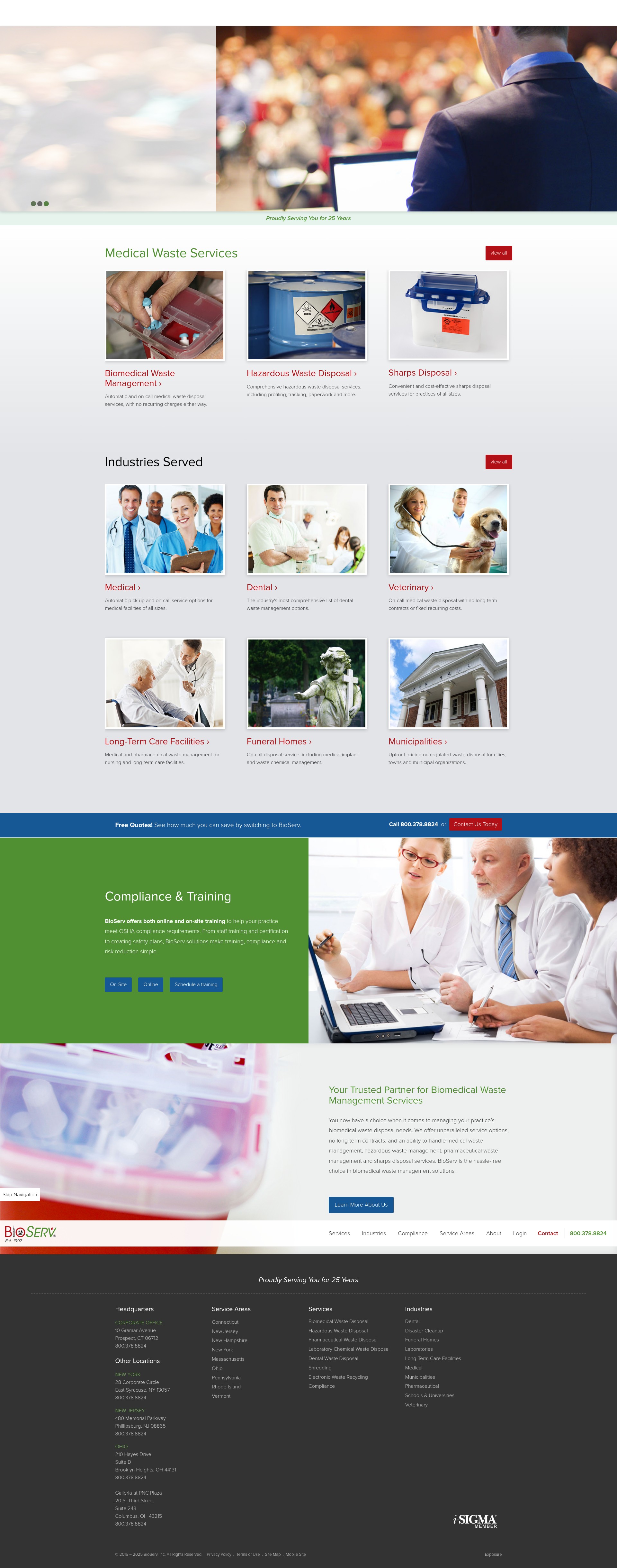 Screenshot of bioservusa.com