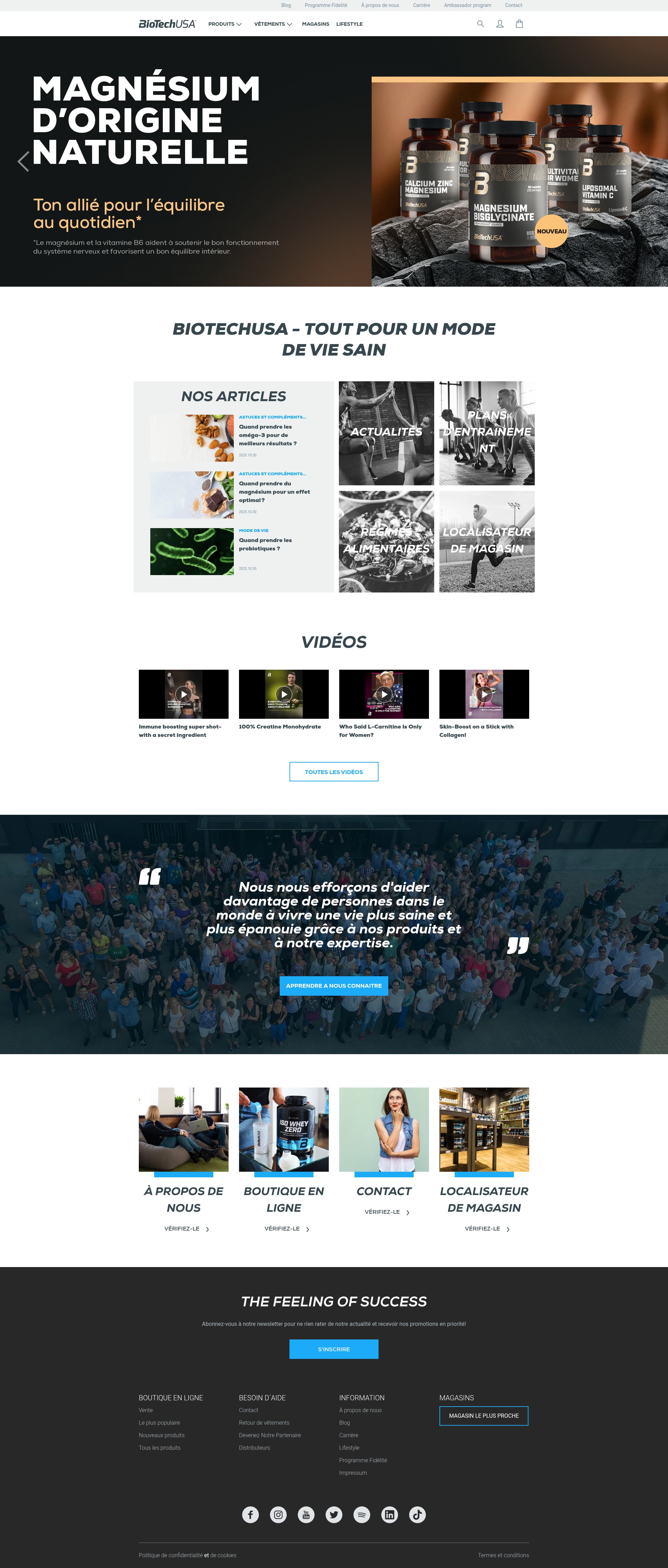 Screenshot of biotechusa.fr