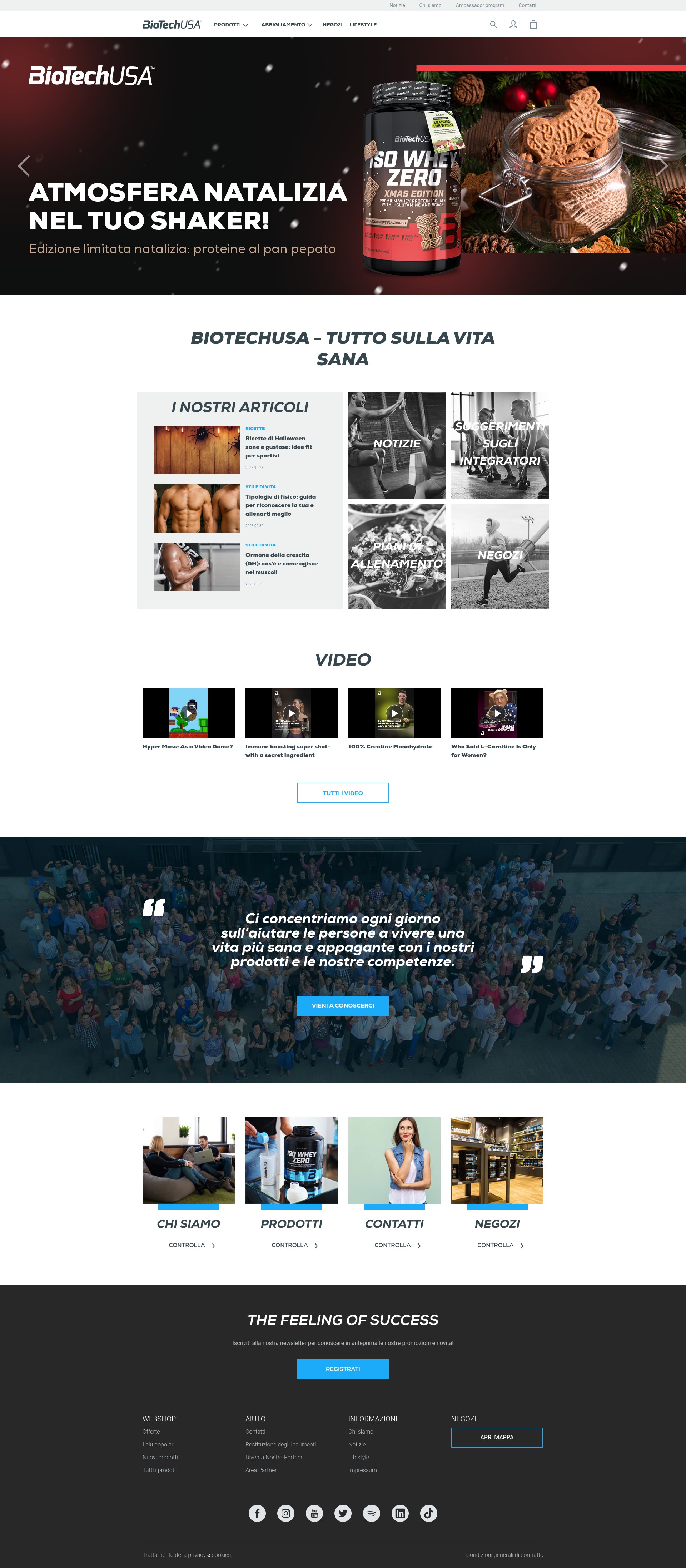 Screenshot of biotechusa.it