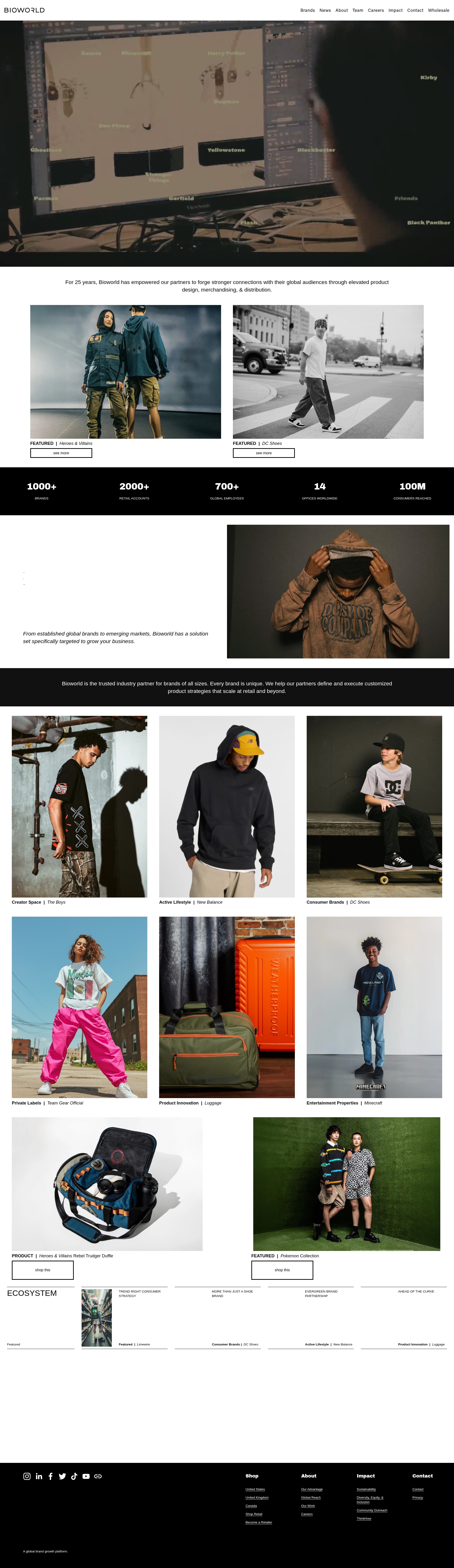 Screenshot of bioworldmerch.com