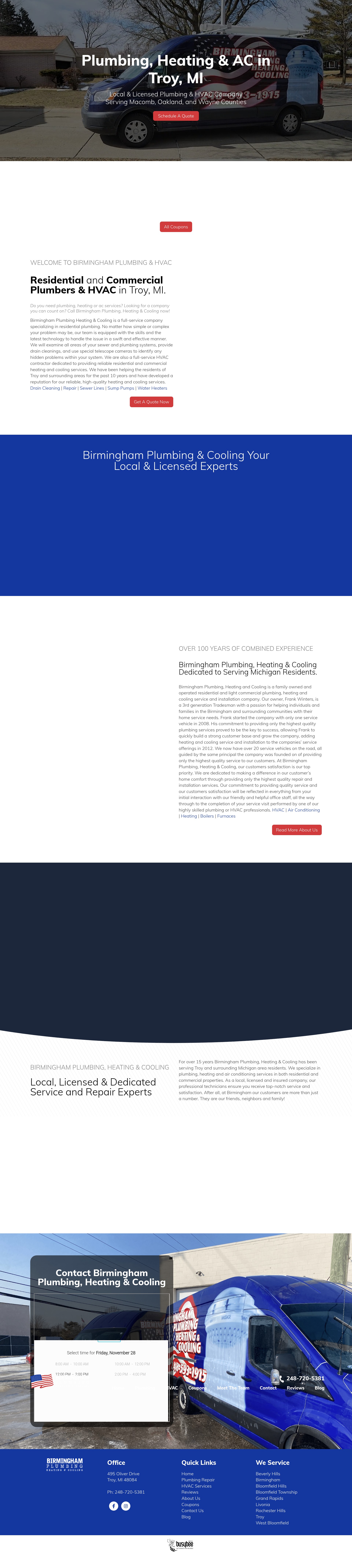 Screenshot of birminghamplumbingco.com