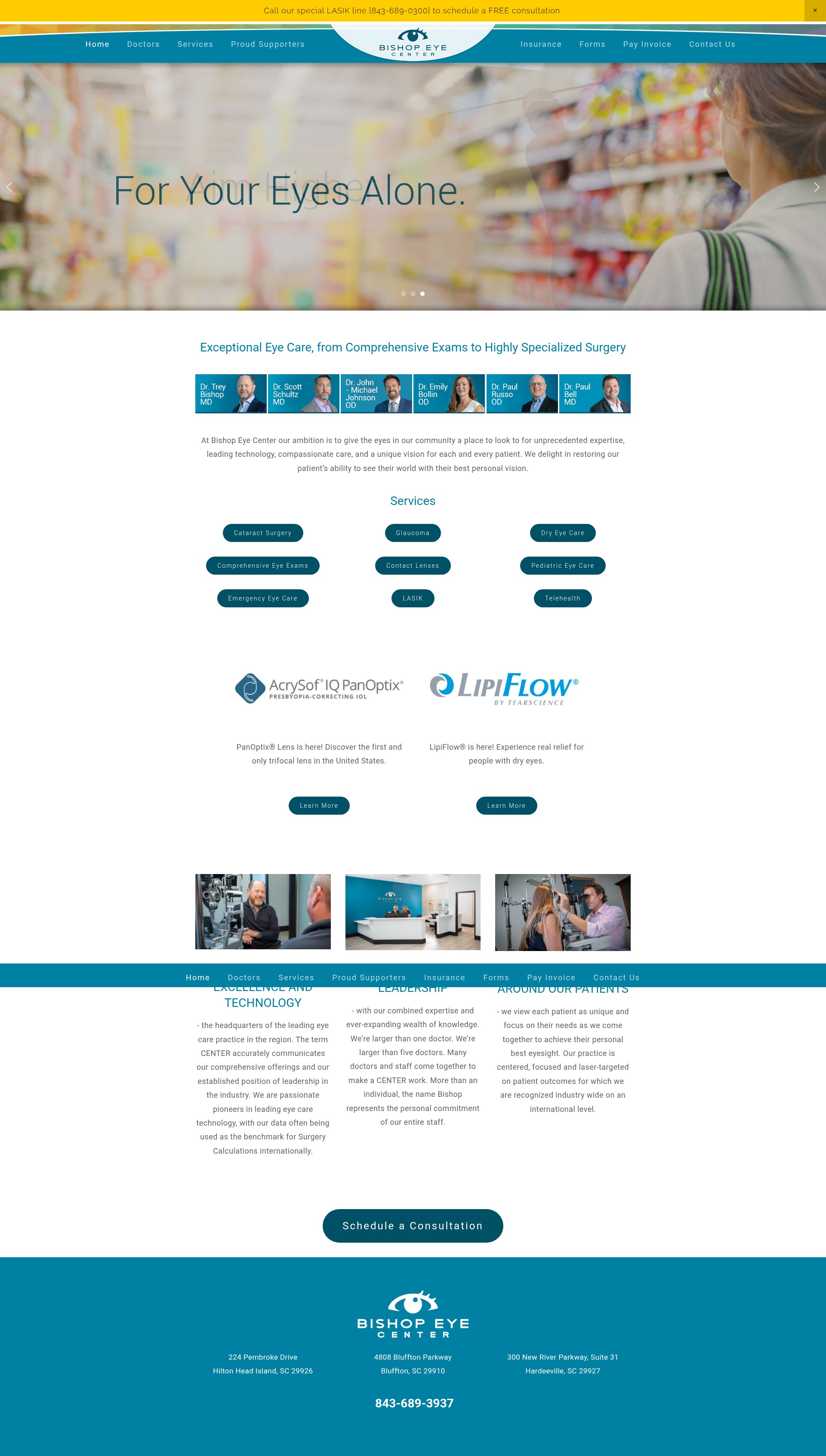 Screenshot of bishopeye.com