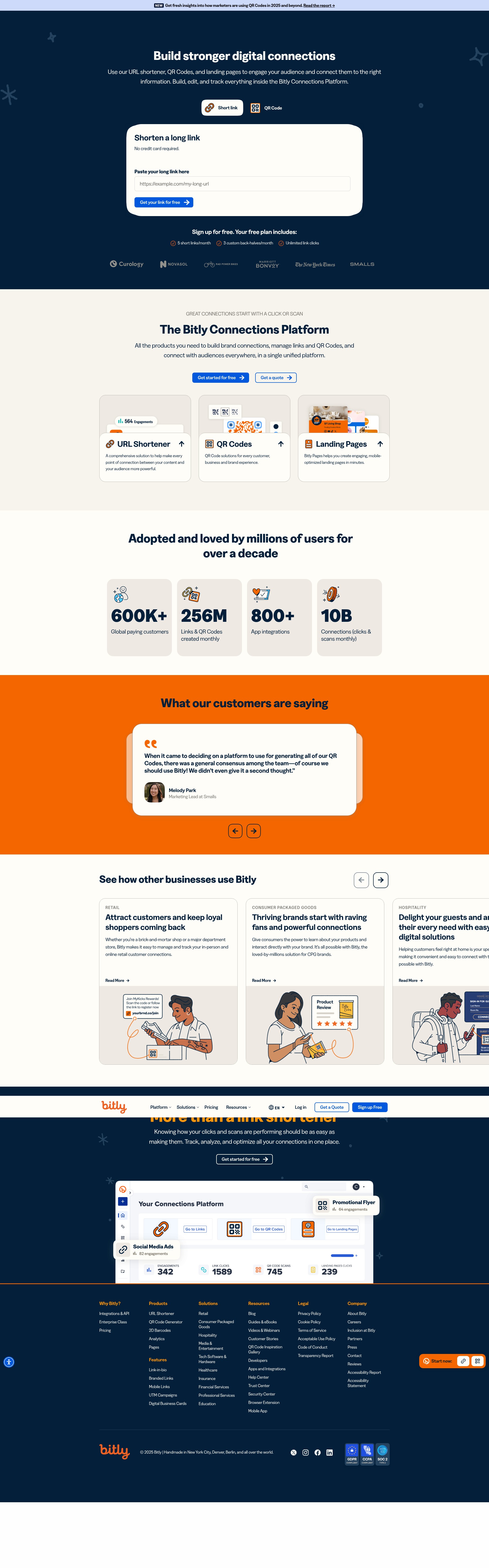 Screenshot of bit.ly