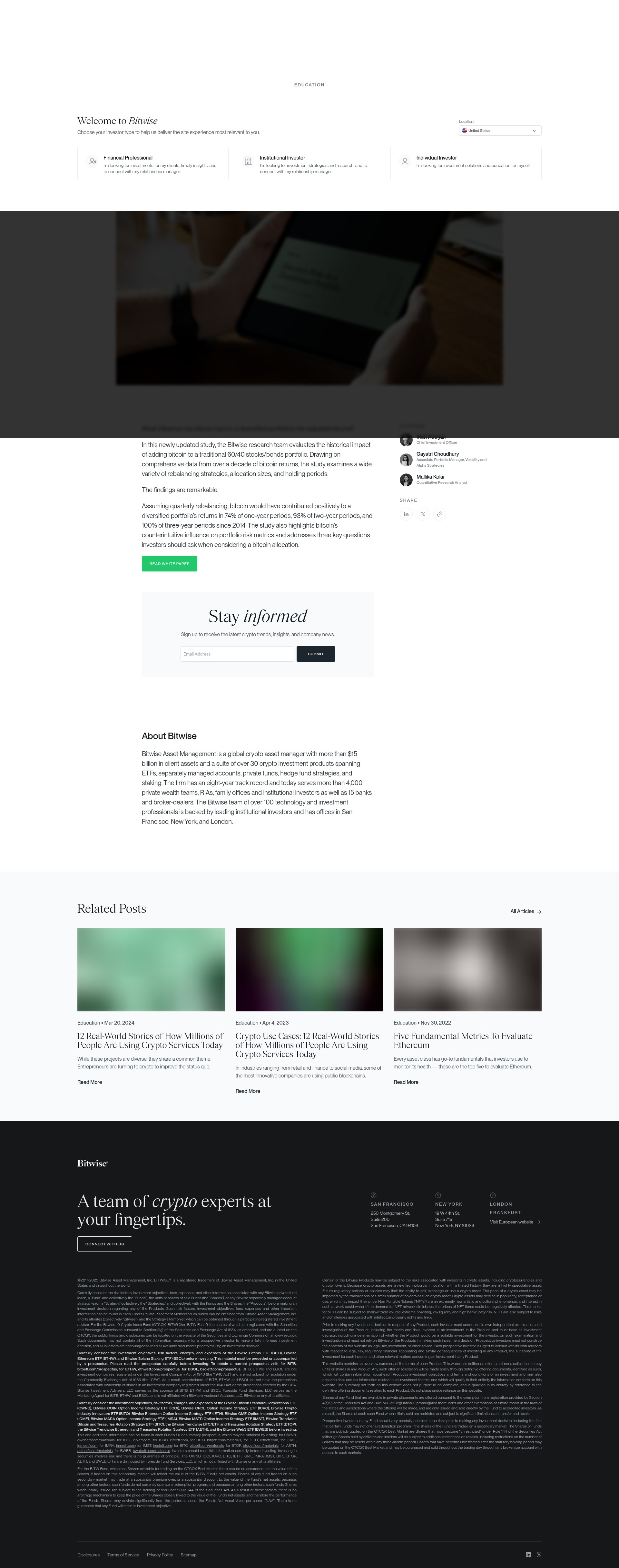 Screenshot of bitwiseinvestments.com