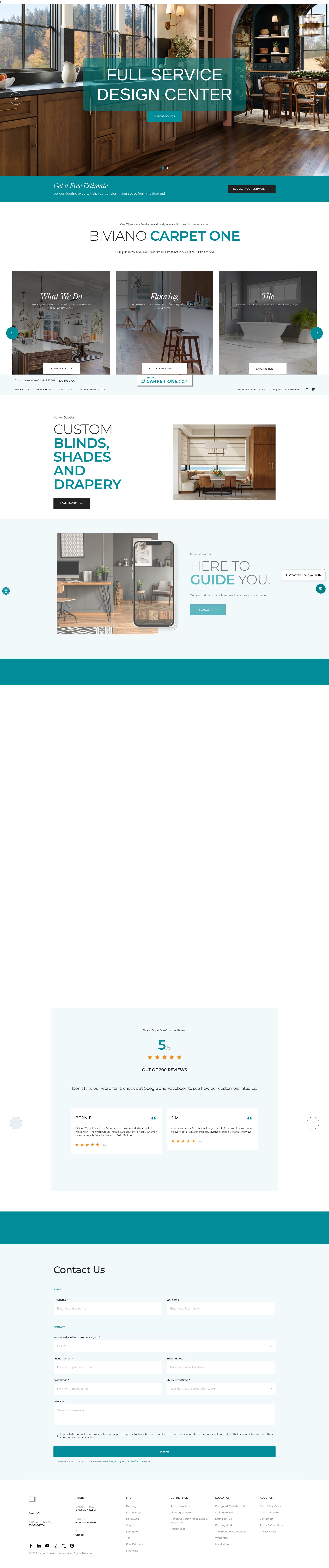 Screenshot of bivianocarpetone.com