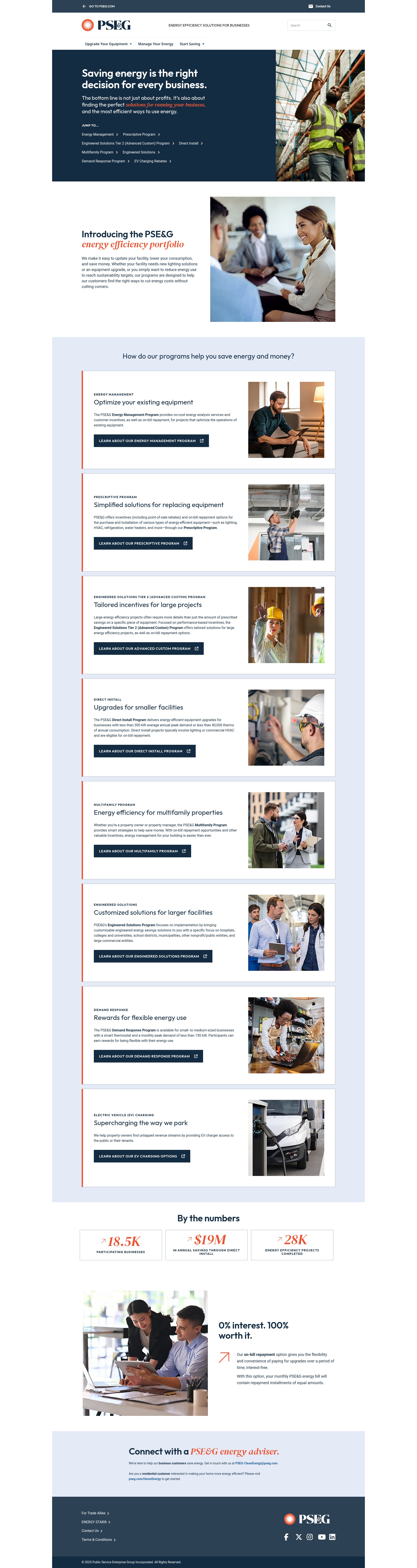 Screenshot of bizenergy.pseg.com
