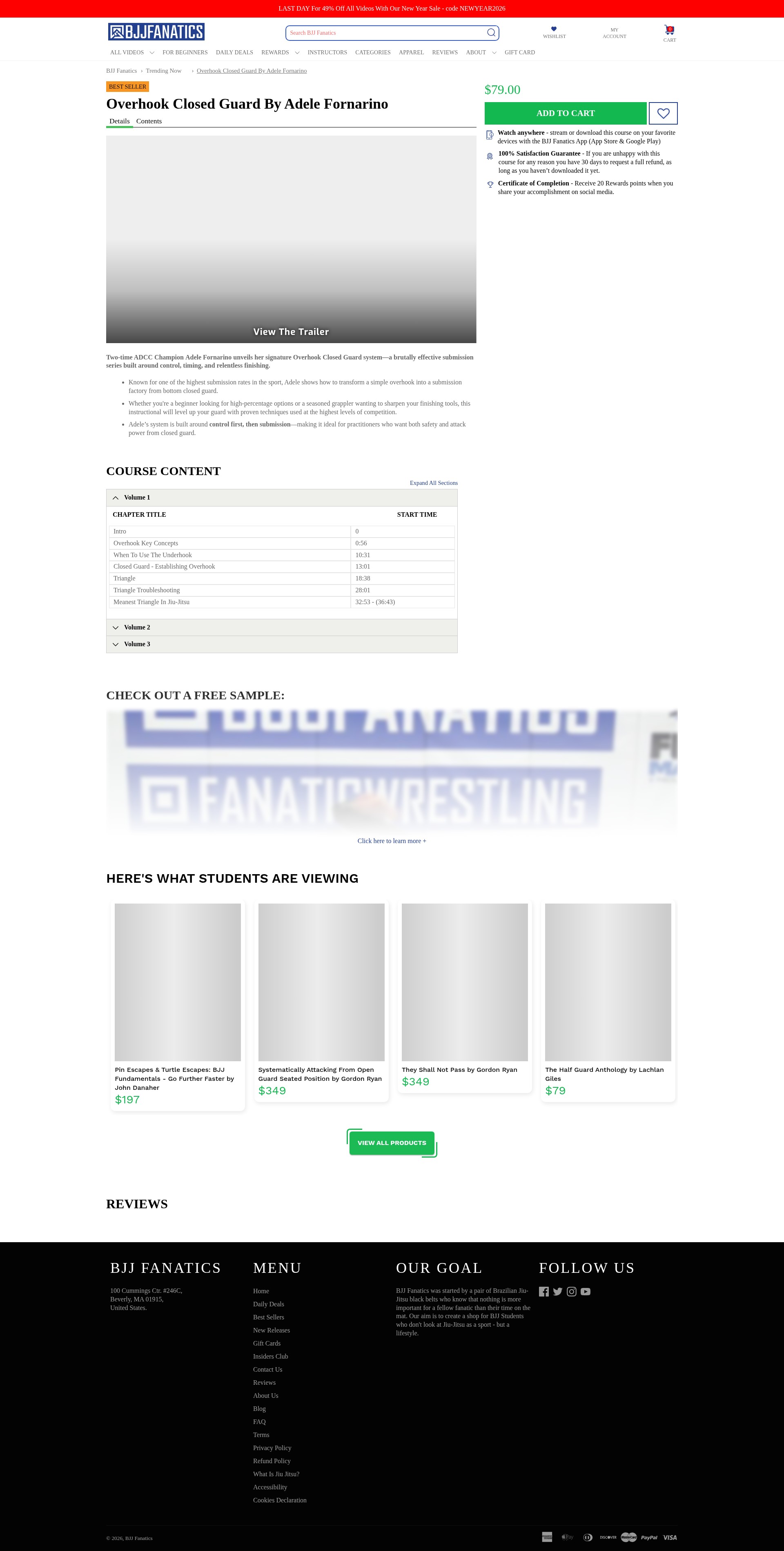 Screenshot of bjjfanatics.com