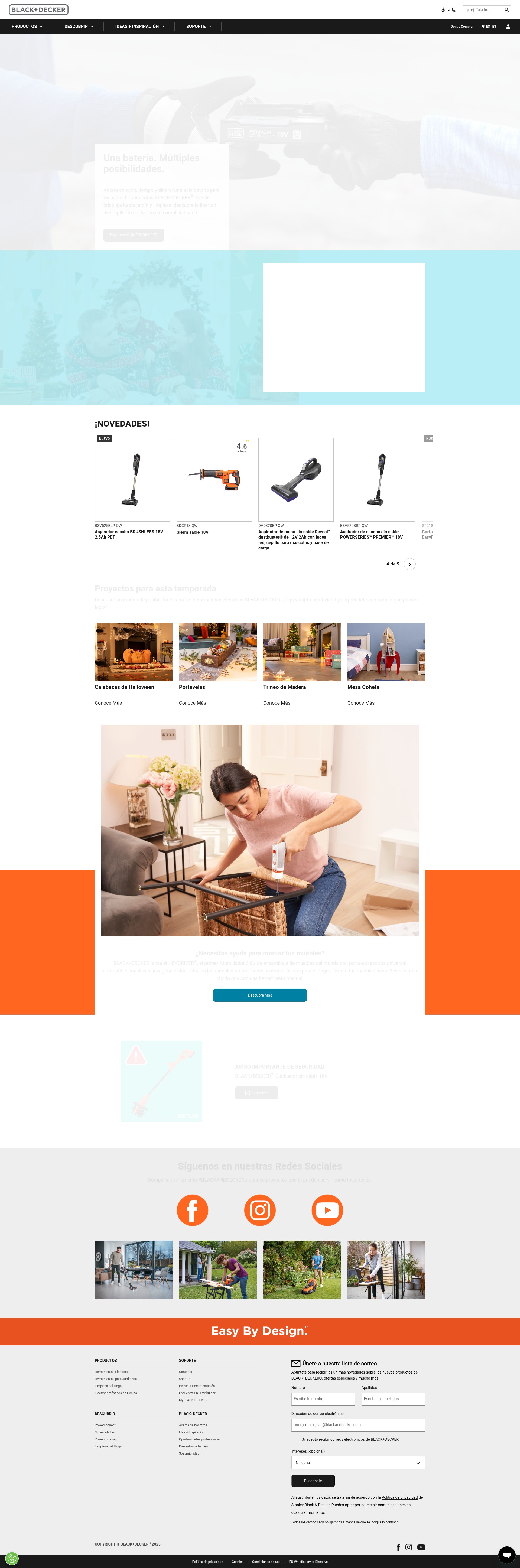 Screenshot of blackanddecker.es