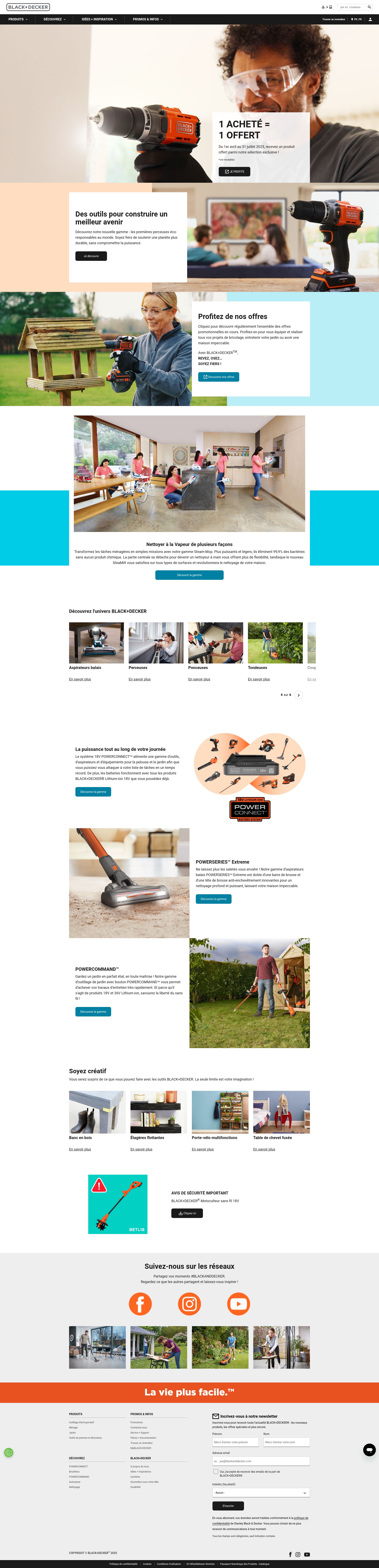 Screenshot of blackanddecker.fr