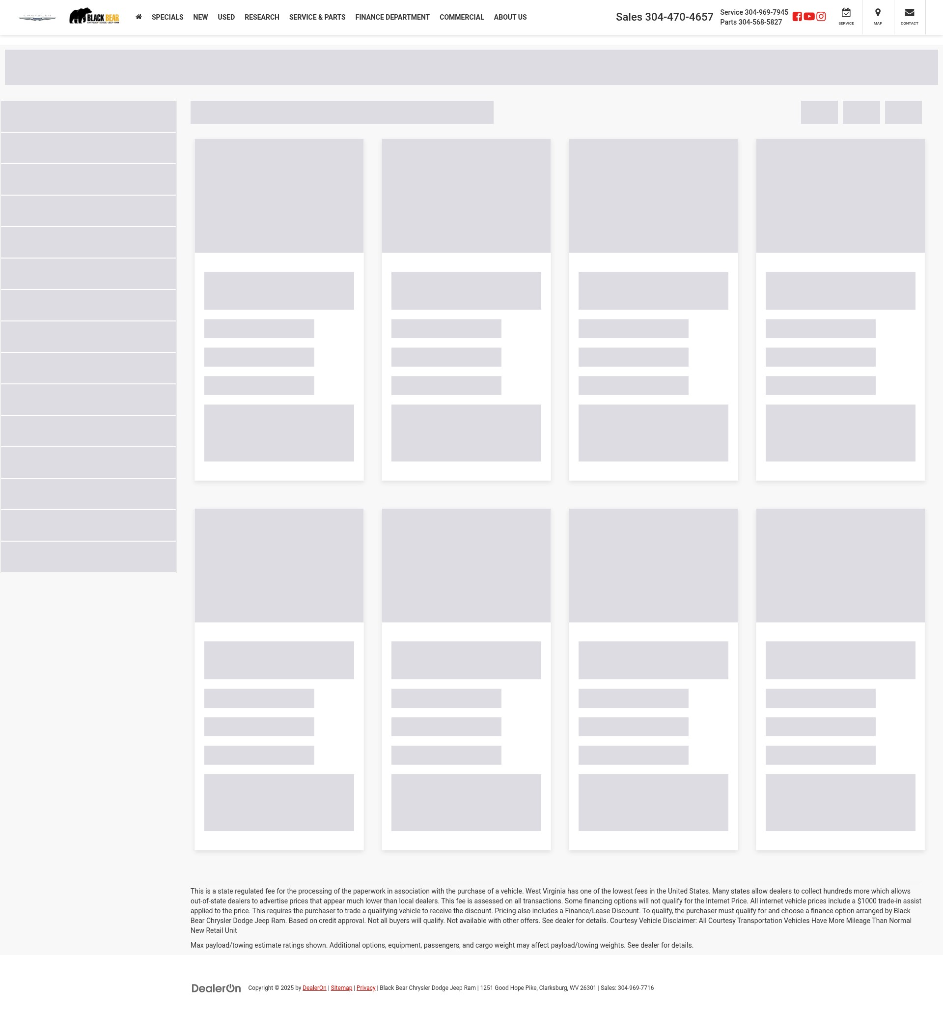 Screenshot of blackbearcdjr.com