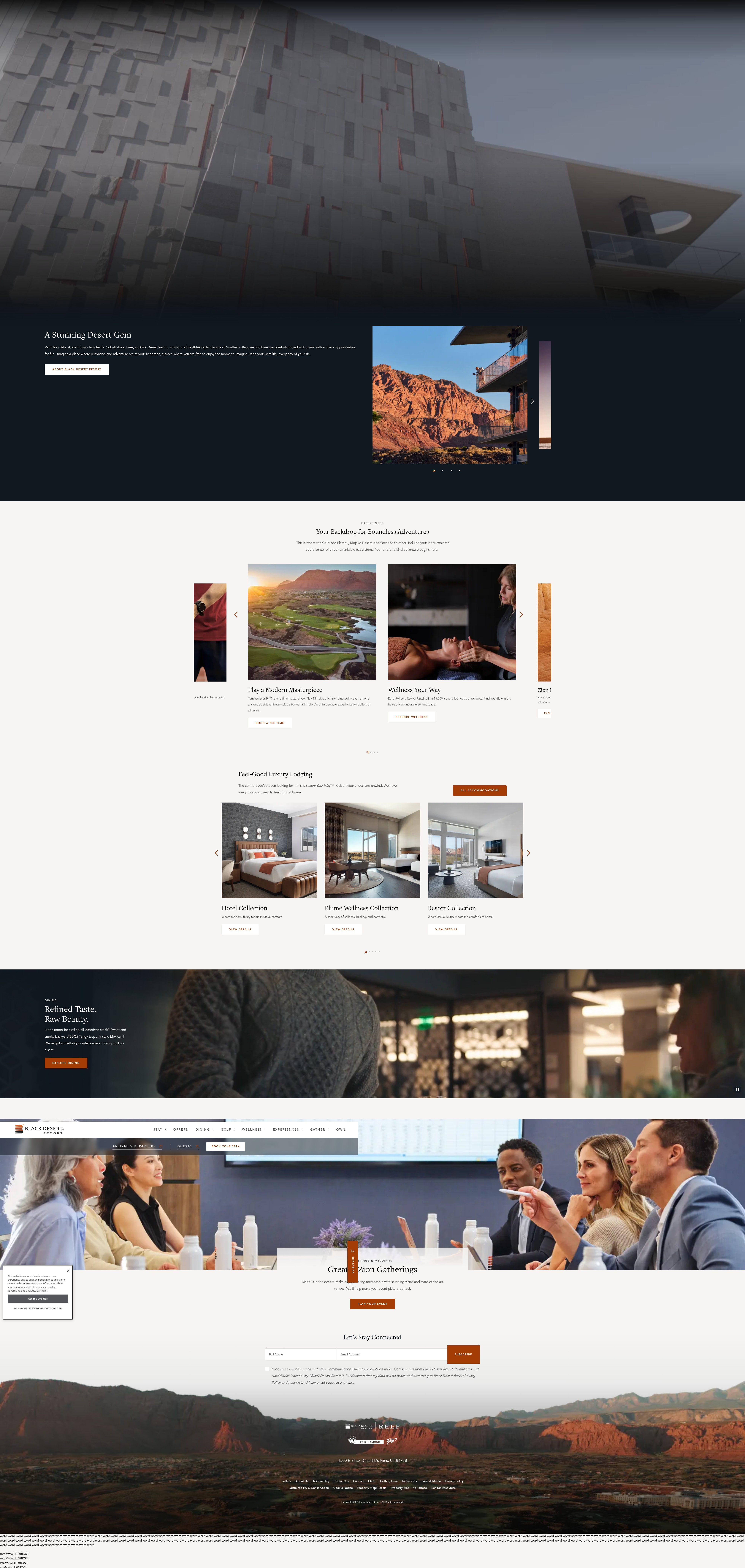 Screenshot of blackdesertresort.com