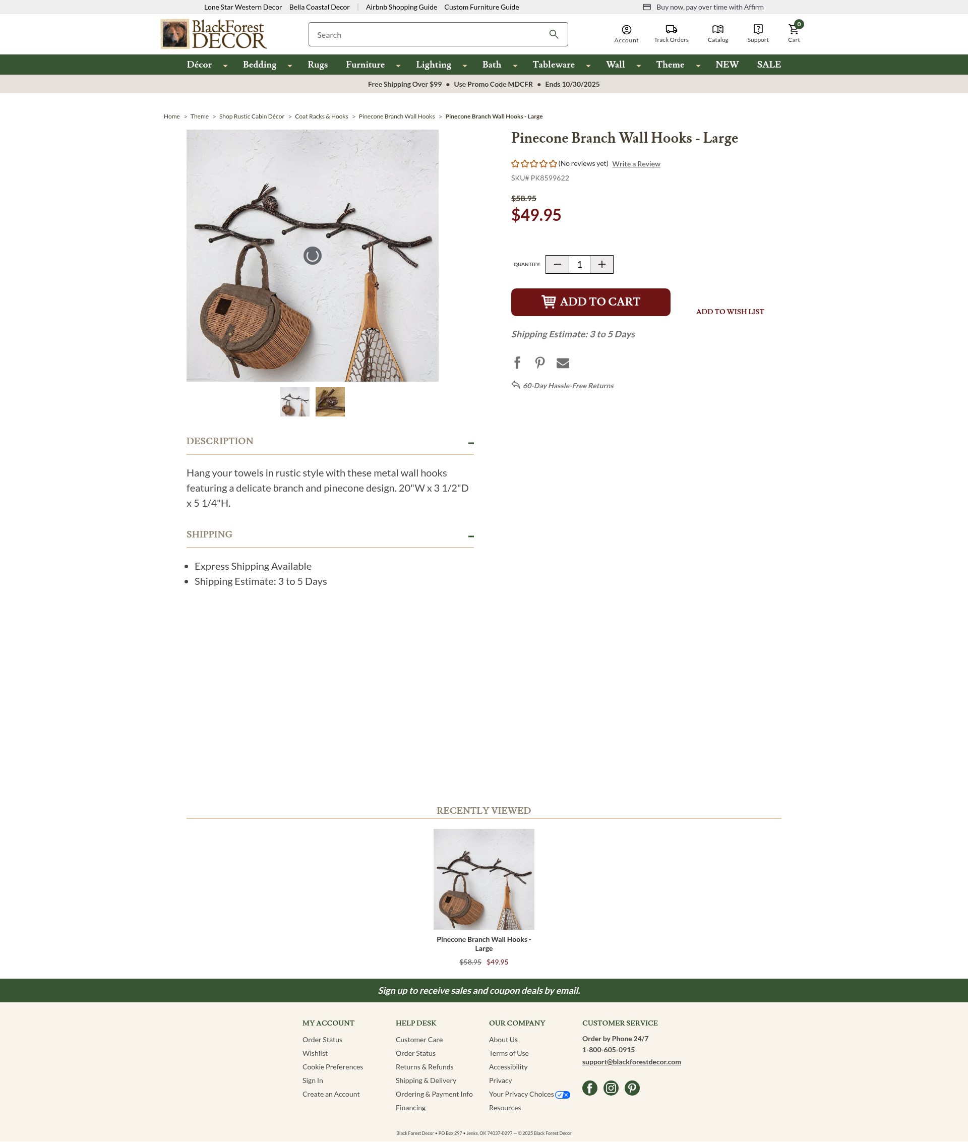 Screenshot of blackforestdecor.com
