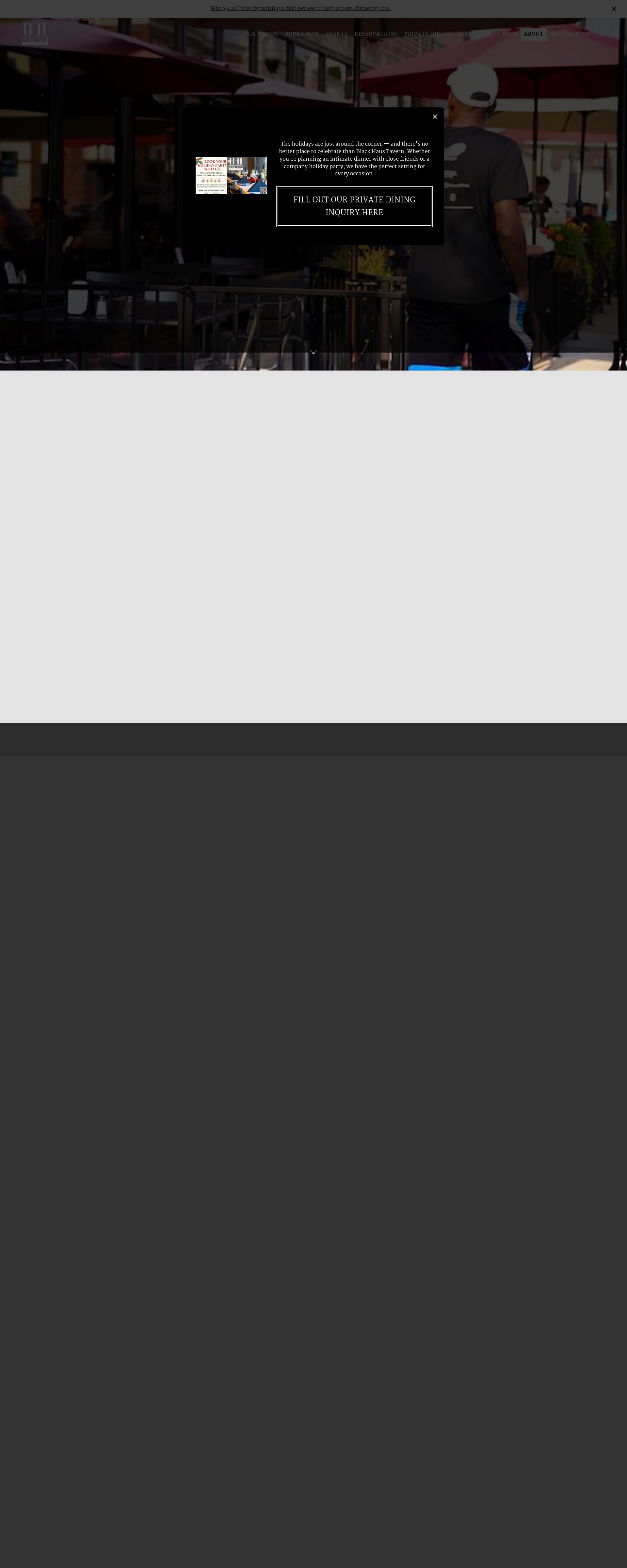 Screenshot of blackhaustavern.com