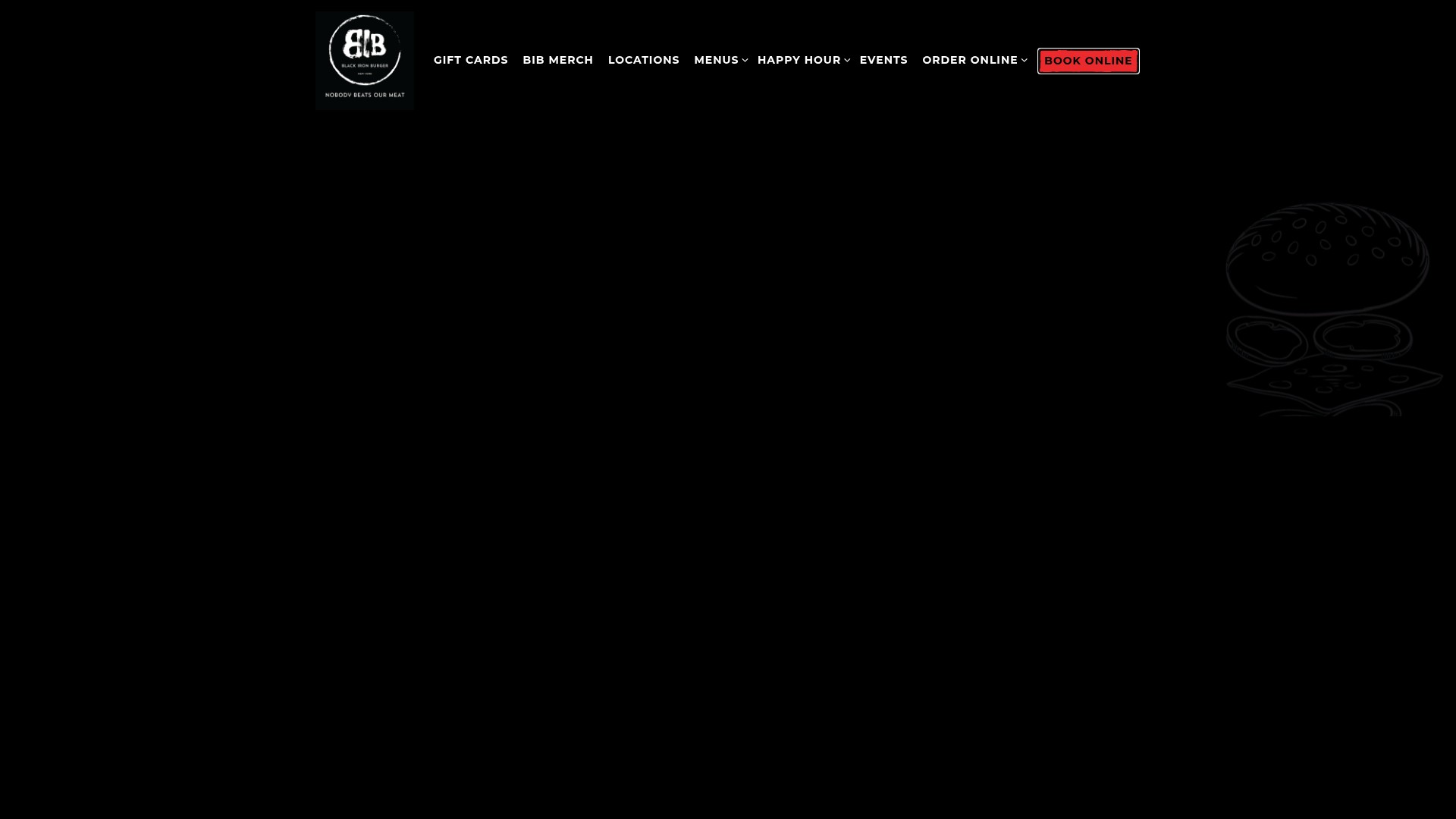 Screenshot of blackironburger.com