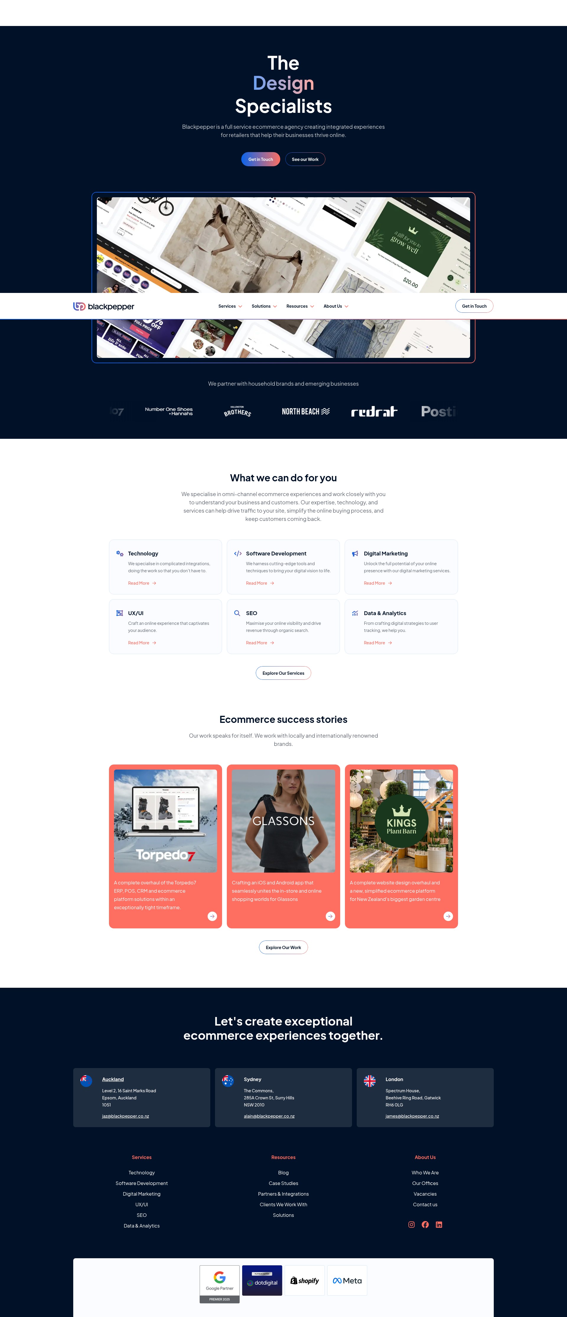 Screenshot of blackpepper.co.nz