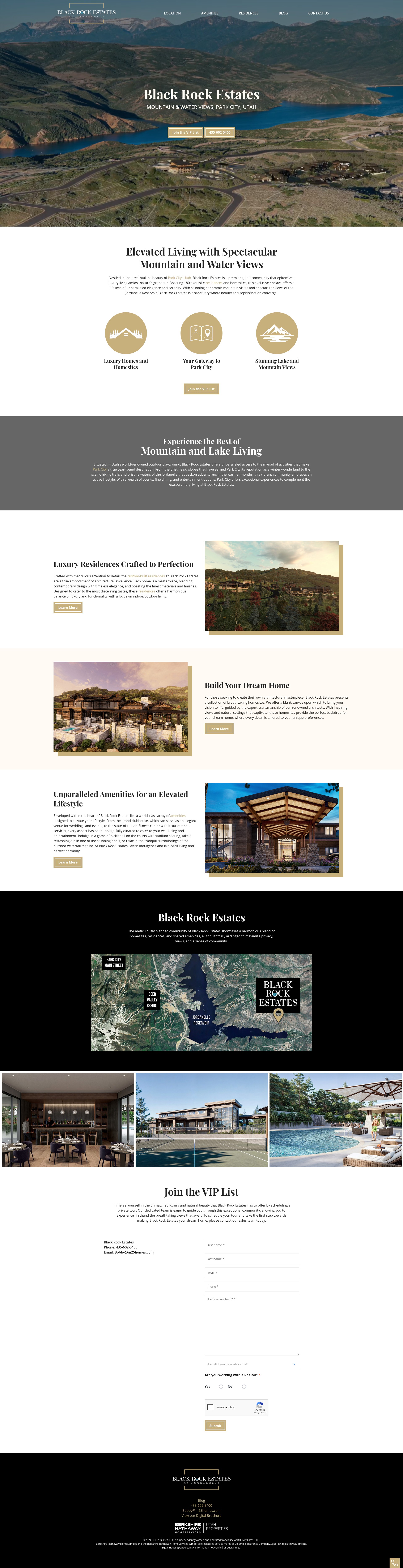 Screenshot of blackrockestatesut.com