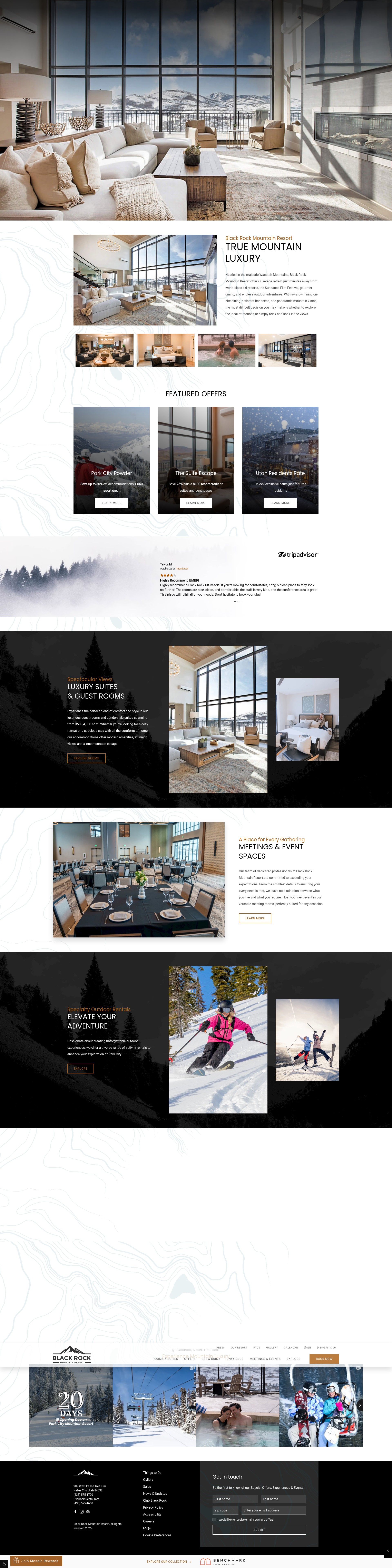 Screenshot of blackrockmountainresort.com