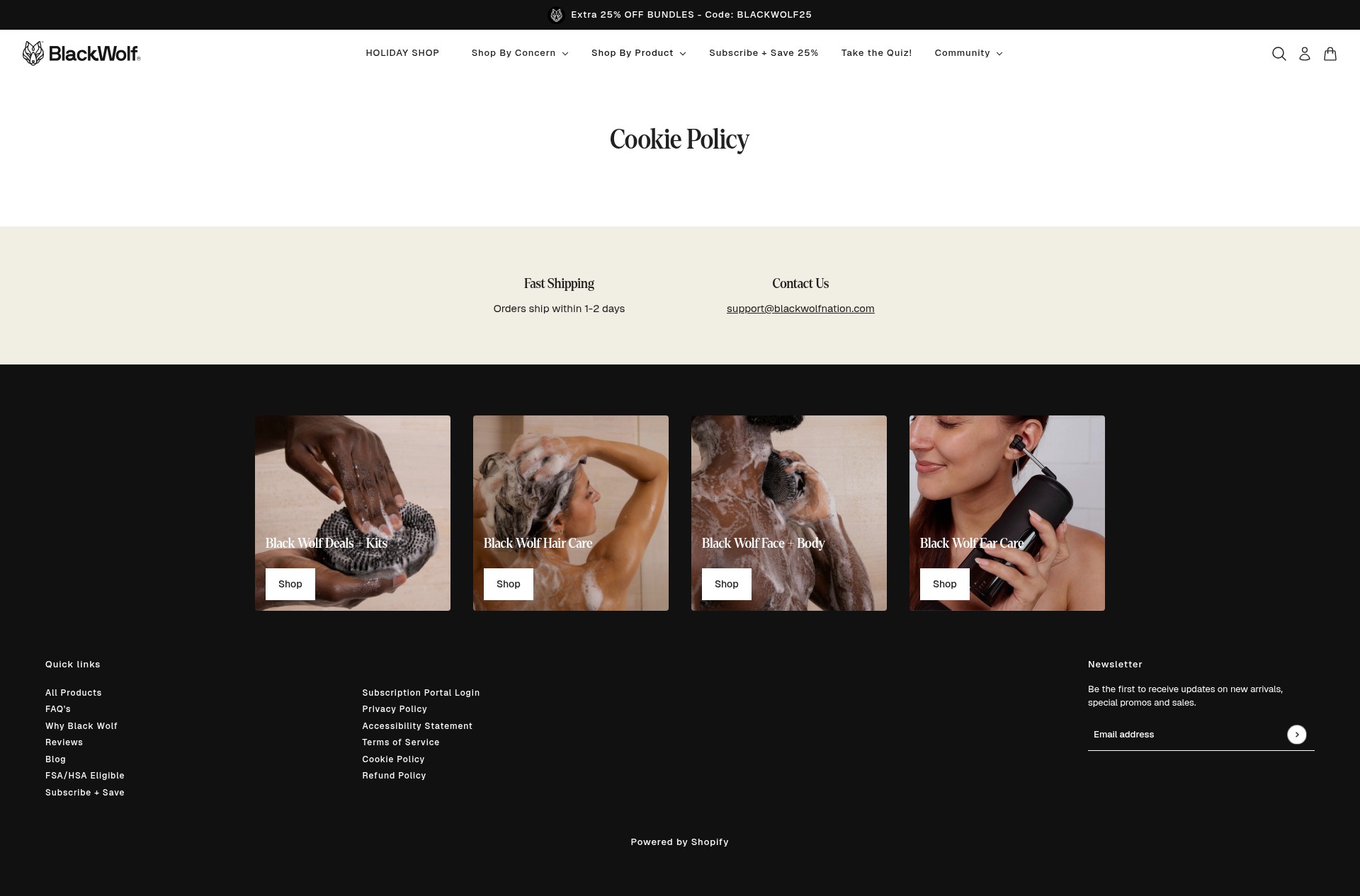 Screenshot of blackwolfnation.com