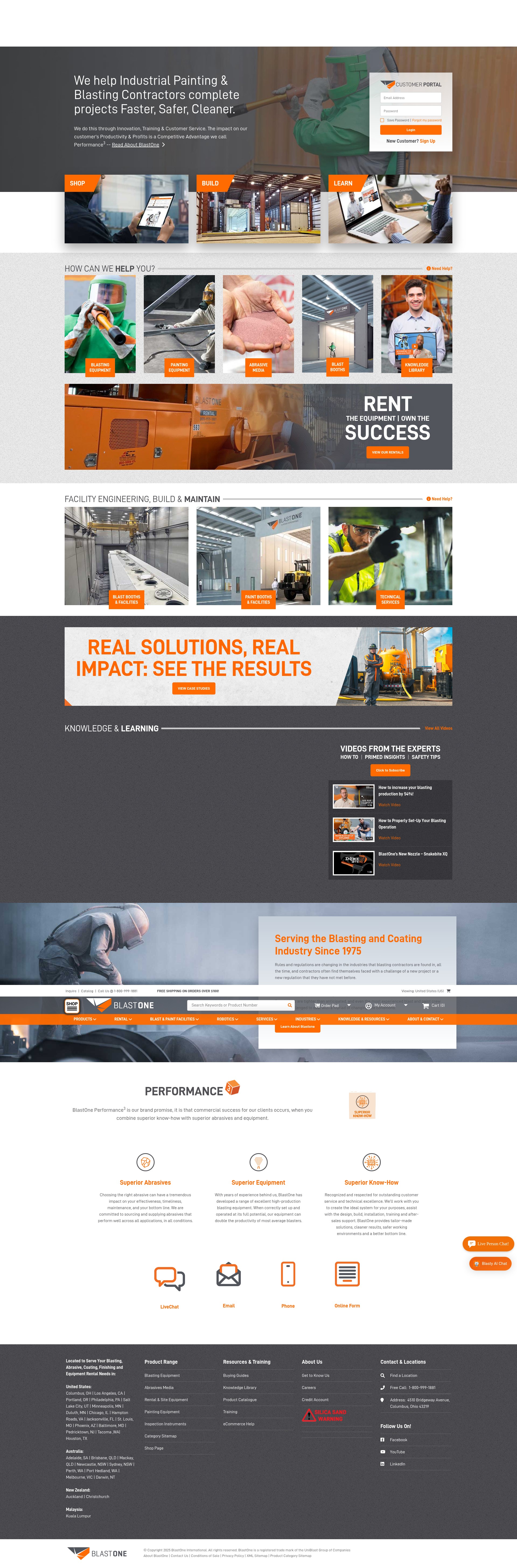 Screenshot of blastone.com