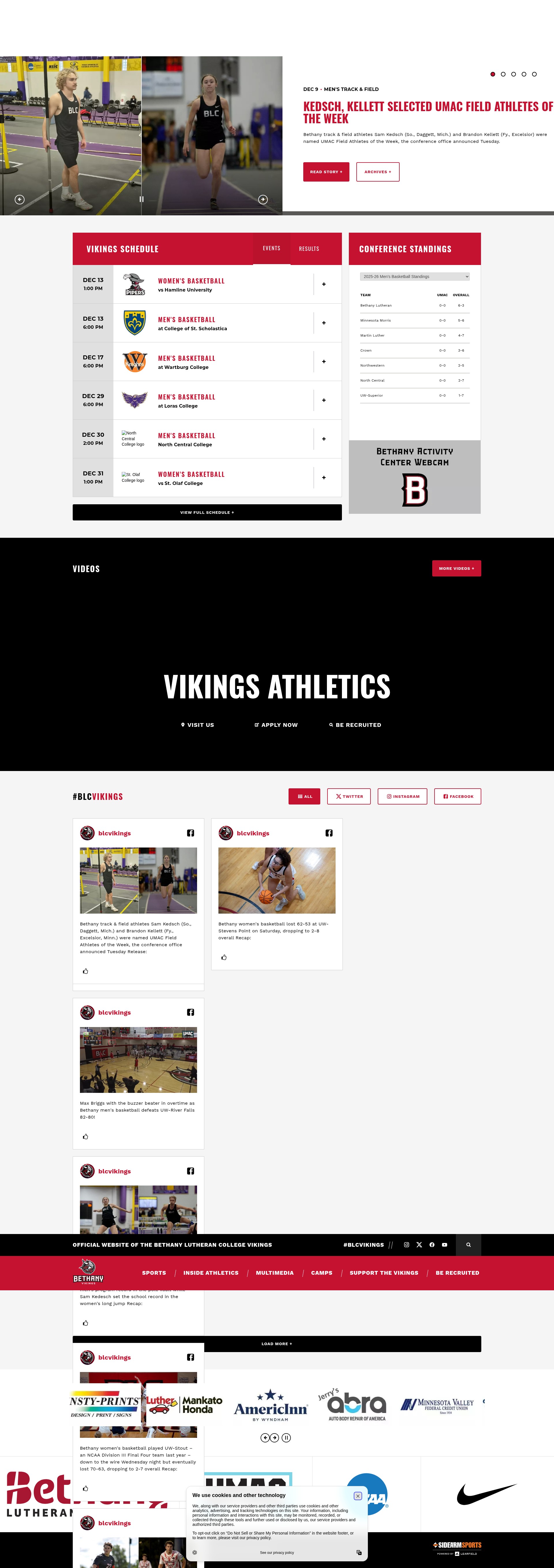 Screenshot of blcvikings.com