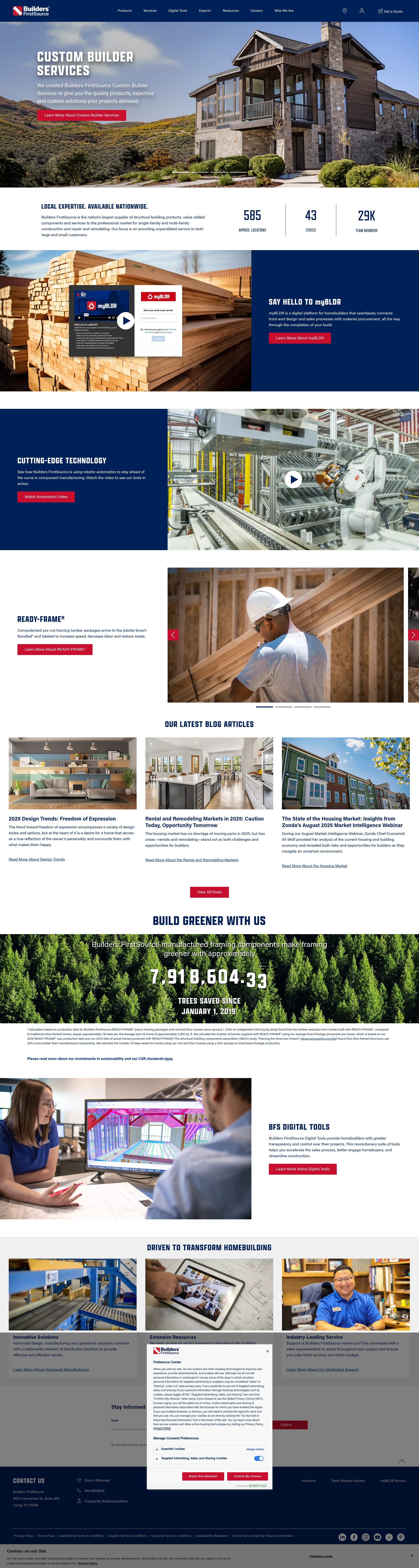 Screenshot of bldr.com