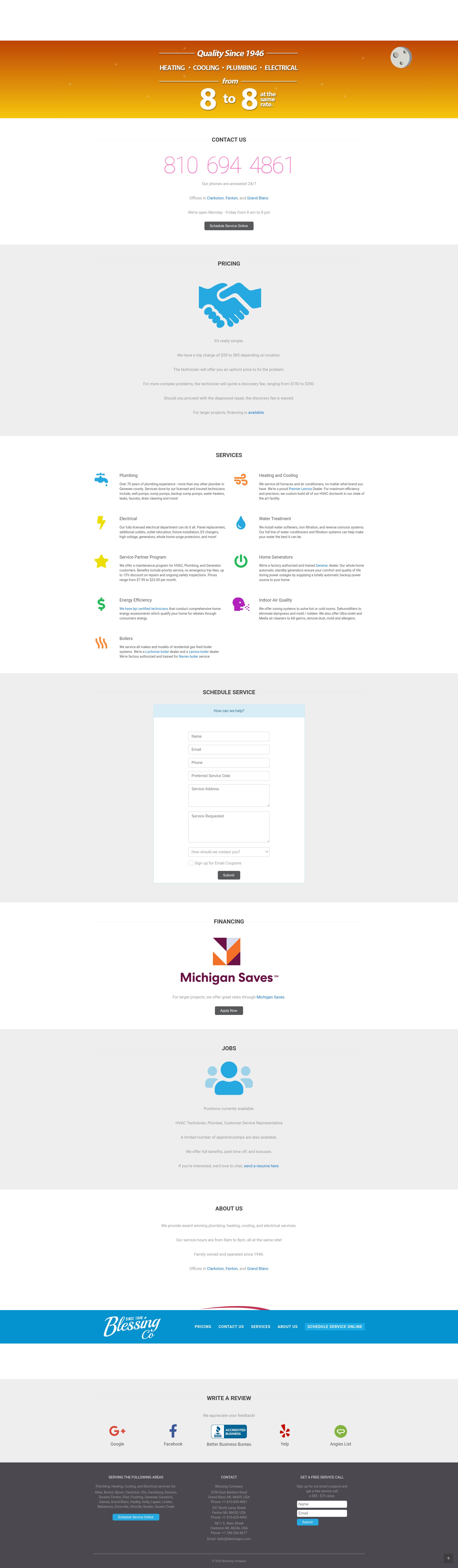 Screenshot of blessingco.com