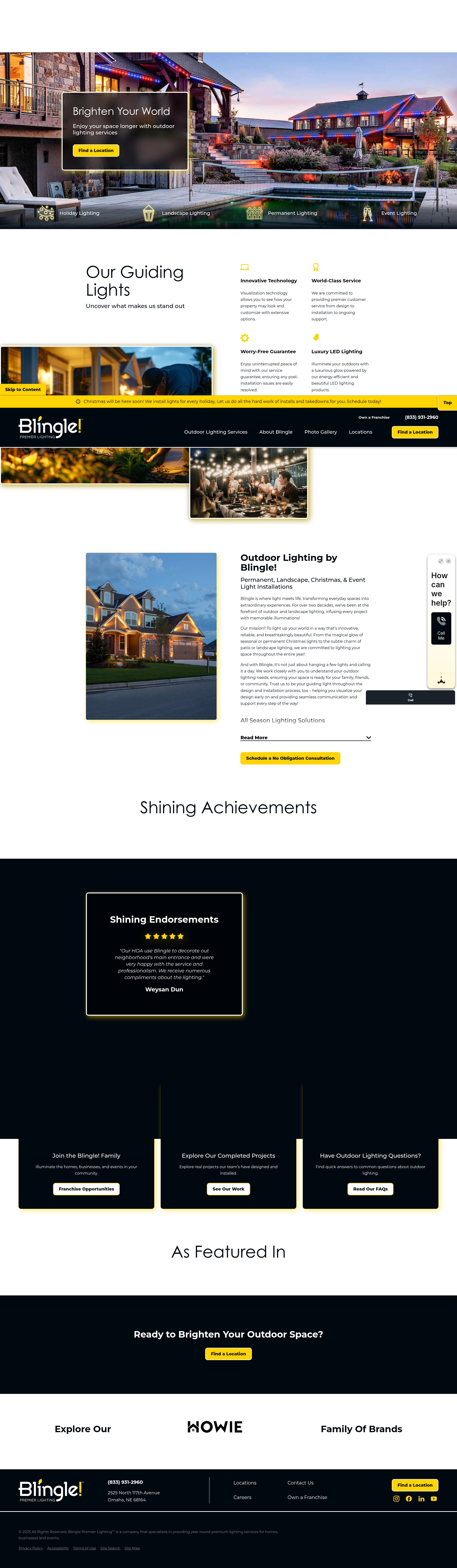Screenshot of blingle.com