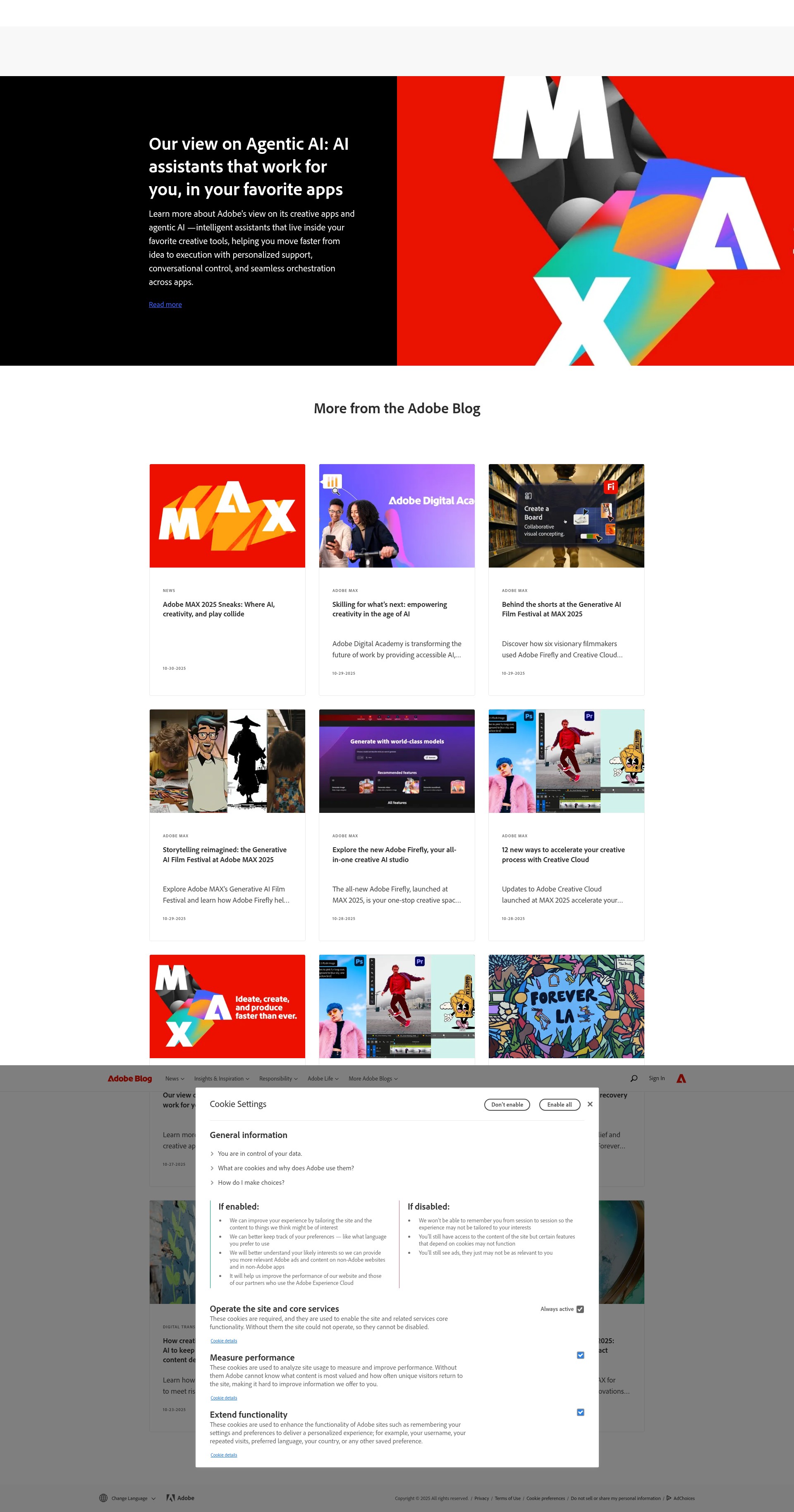 Screenshot of blog.adobe.com