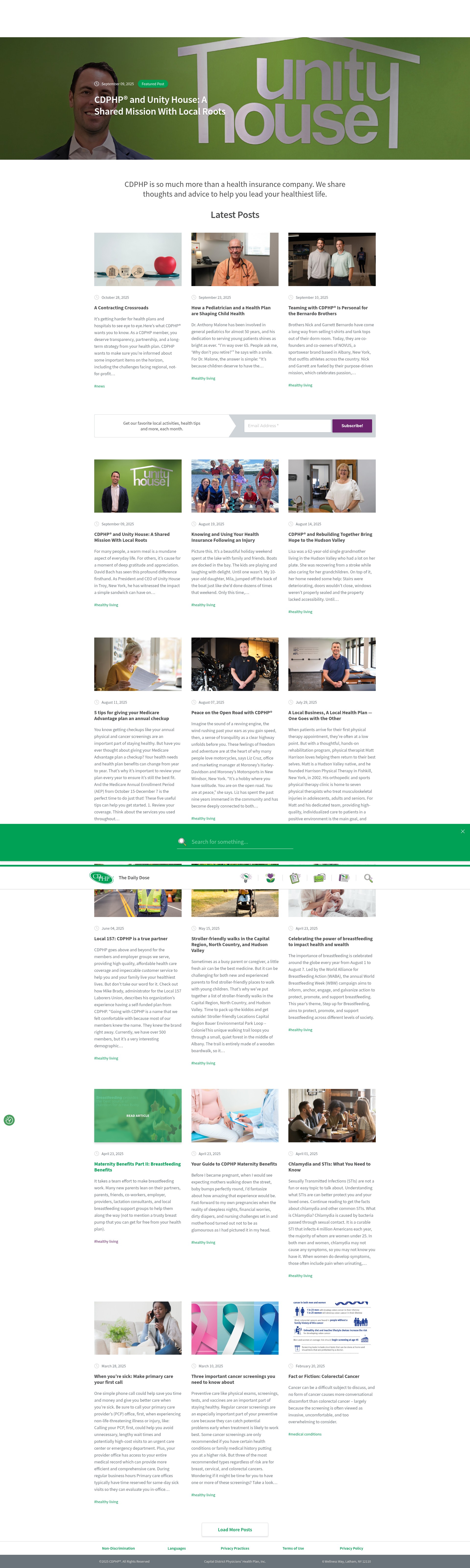 Screenshot of blog.cdphp.com