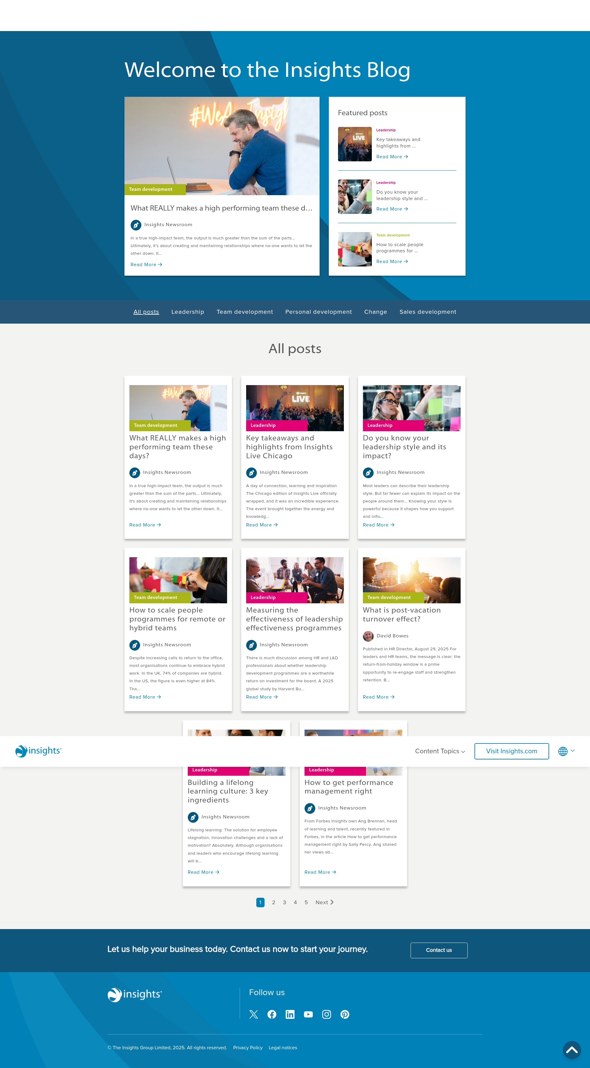 Screenshot of blog.insights.com