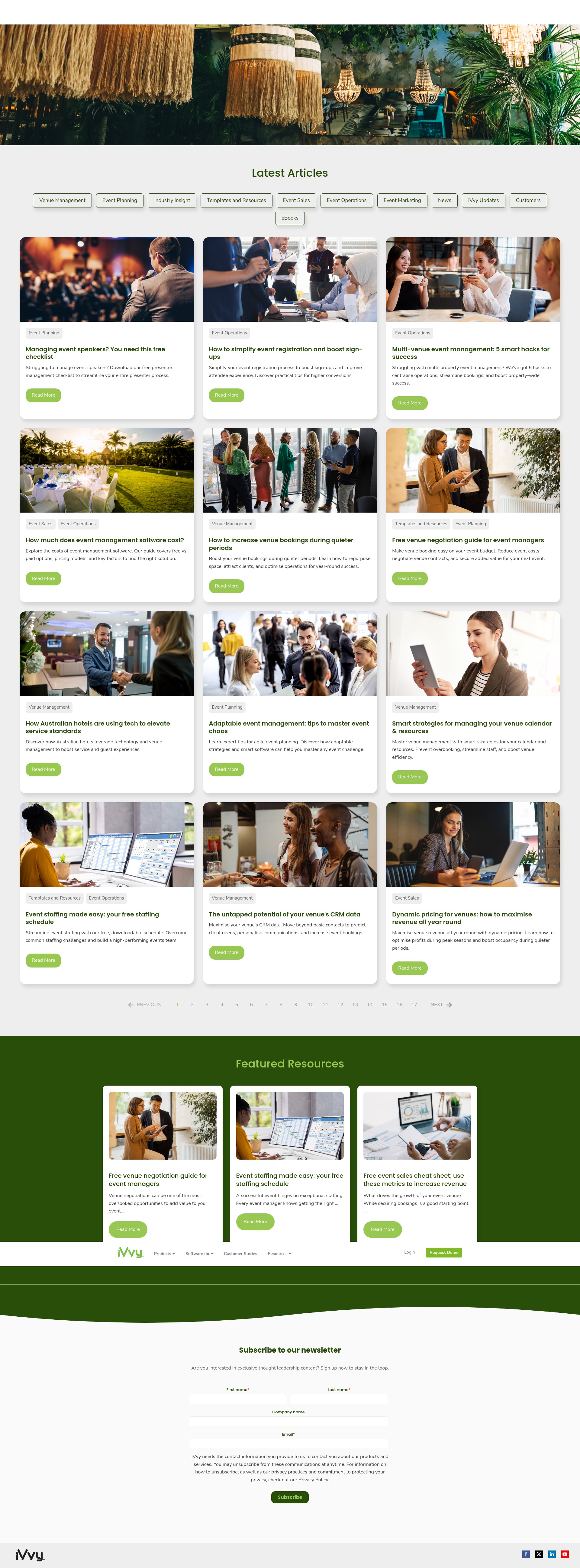 Screenshot of blog.ivvy.com