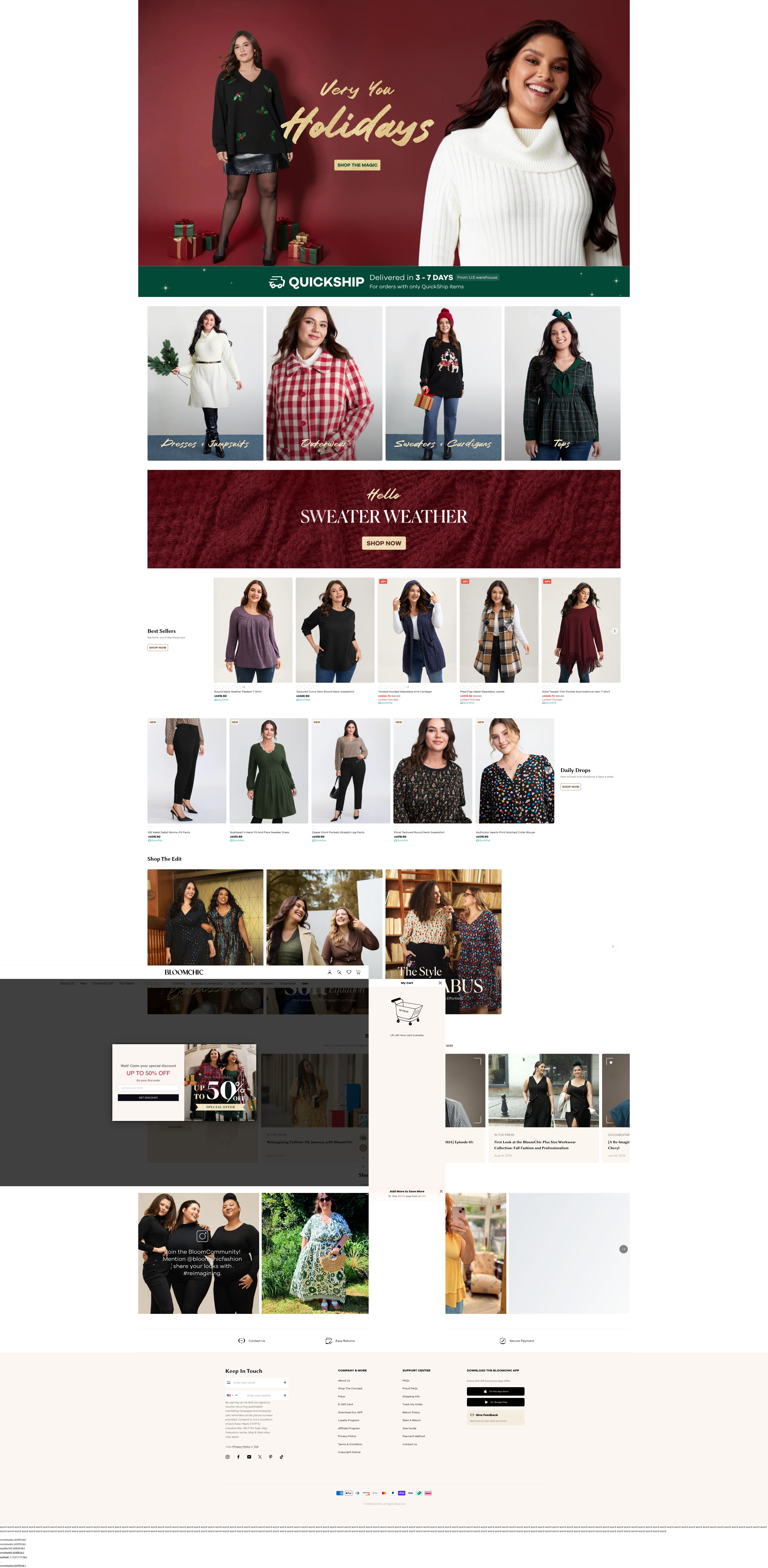 Screenshot of bloomchic.com