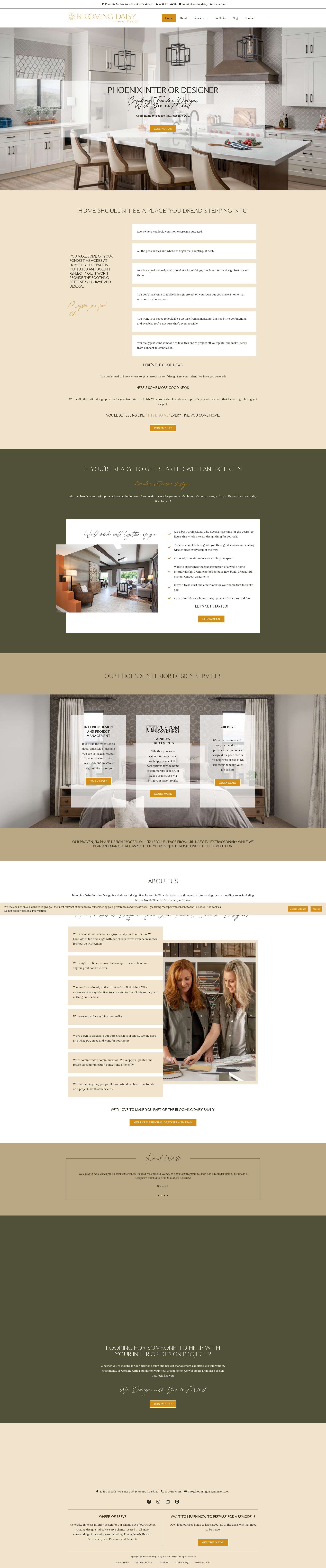 Screenshot of bloomingdaisyinteriors.com