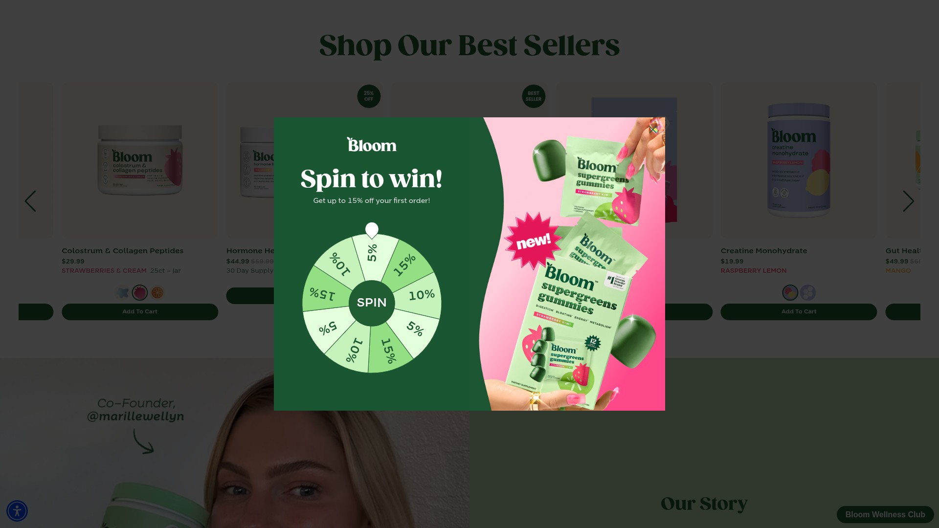 Screenshot of bloomnu.com