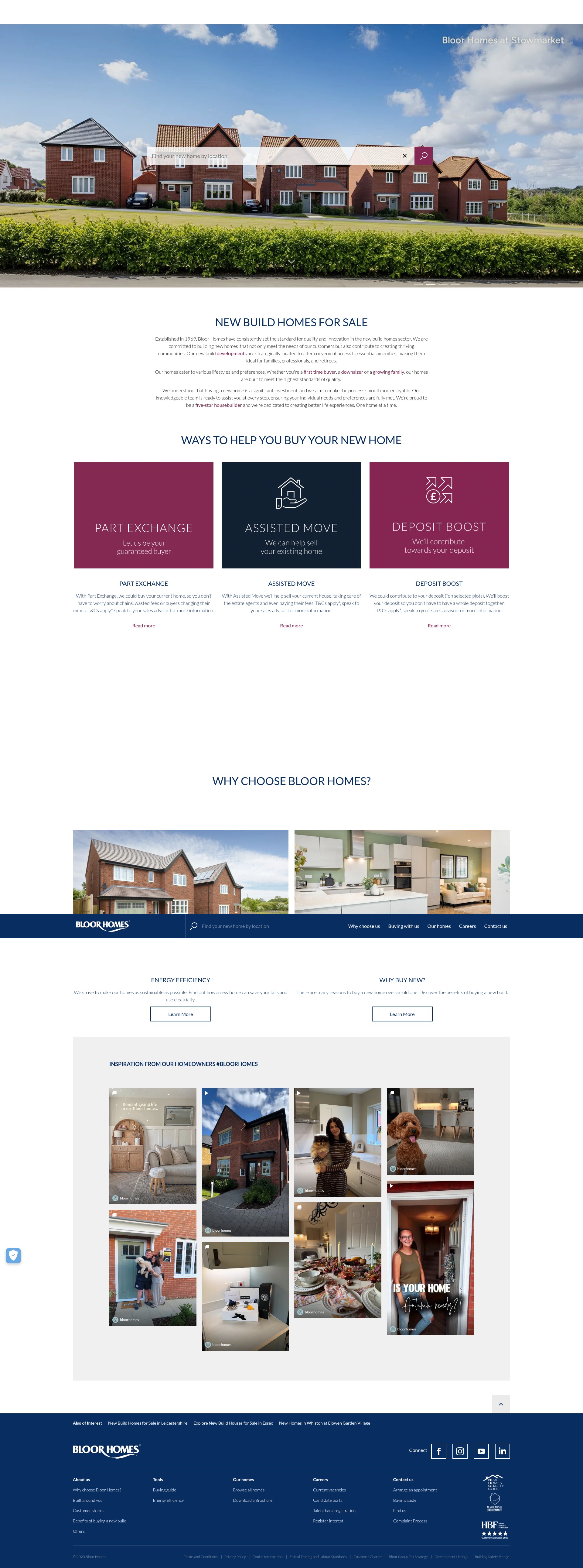 Screenshot of bloorhomes.com