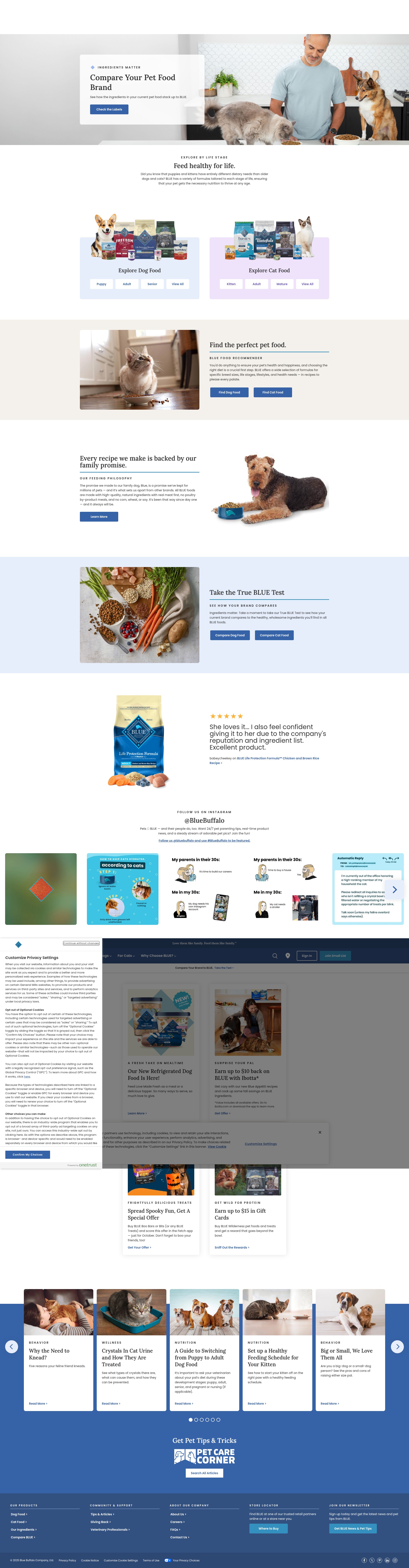 Screenshot of bluebuffalo.com