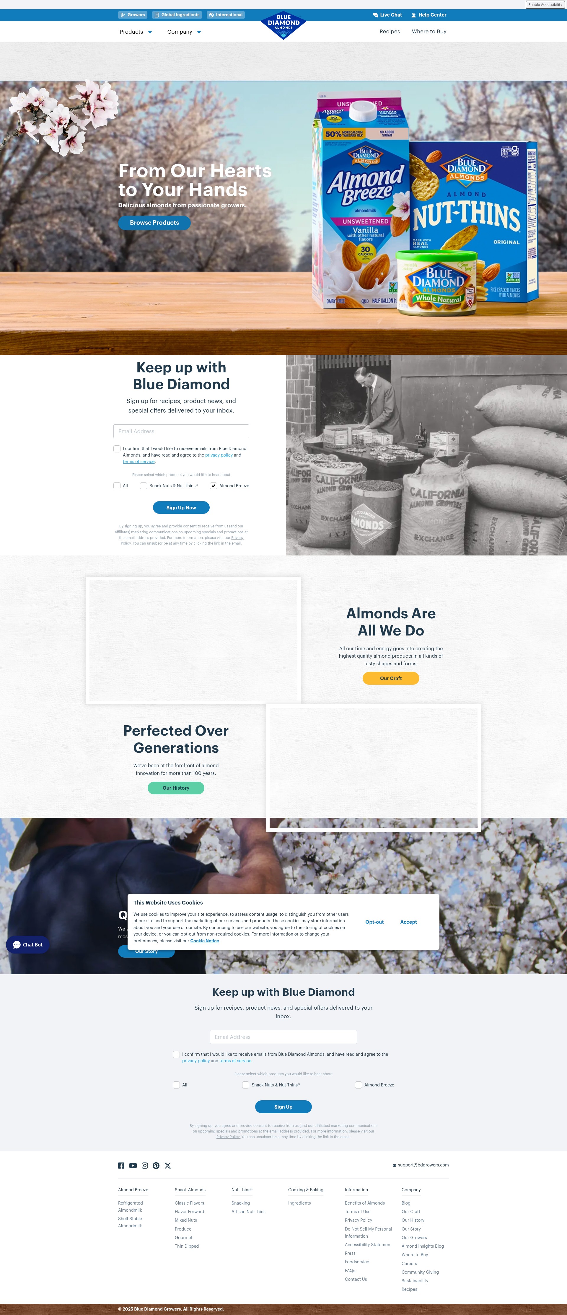 Screenshot of bluediamond.com
