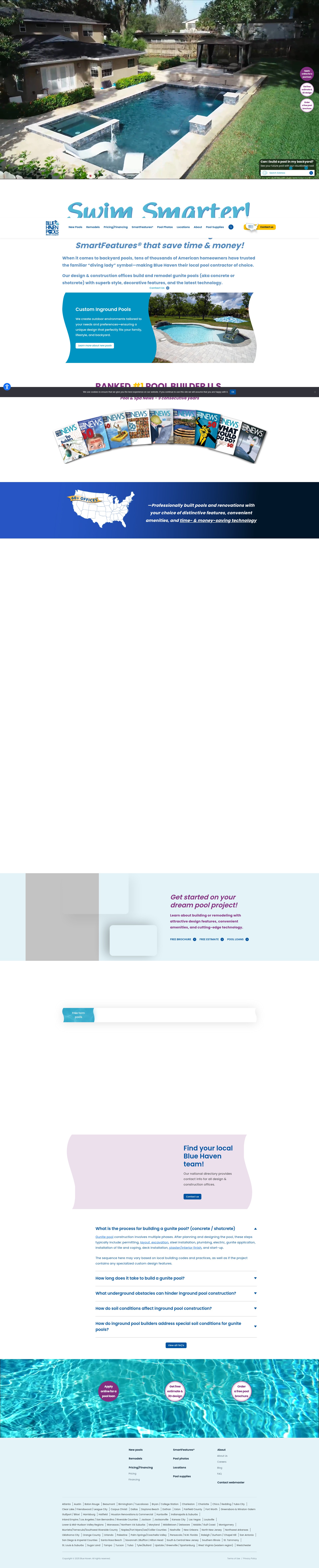 Screenshot of bluehaven.com