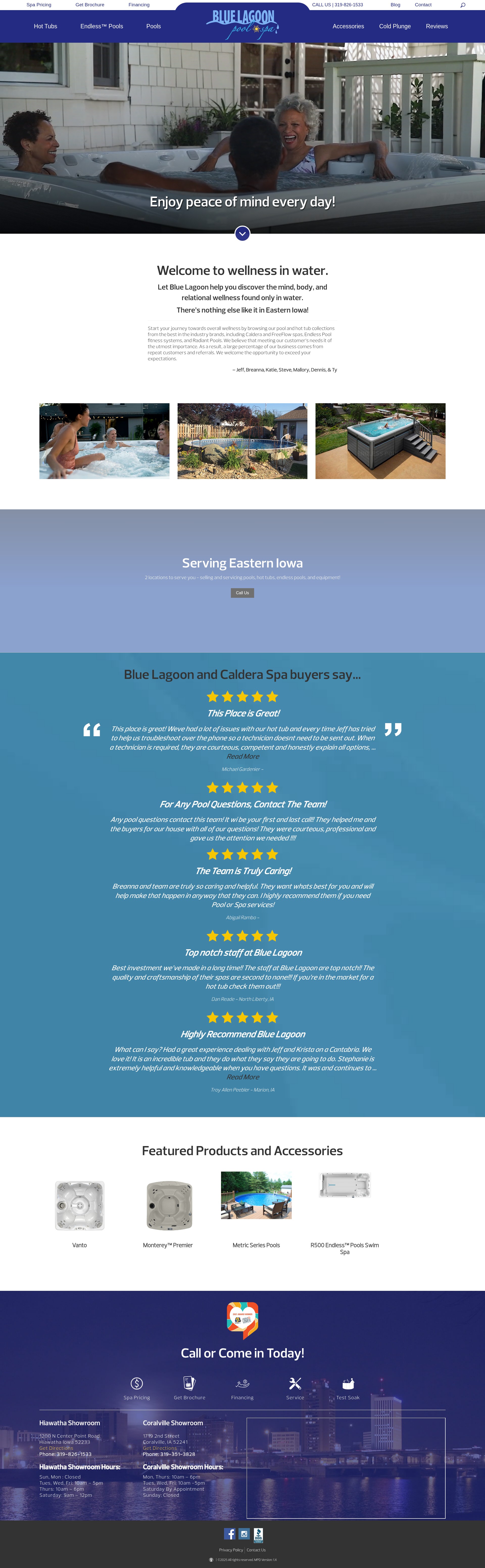Screenshot of bluelagoonic.com