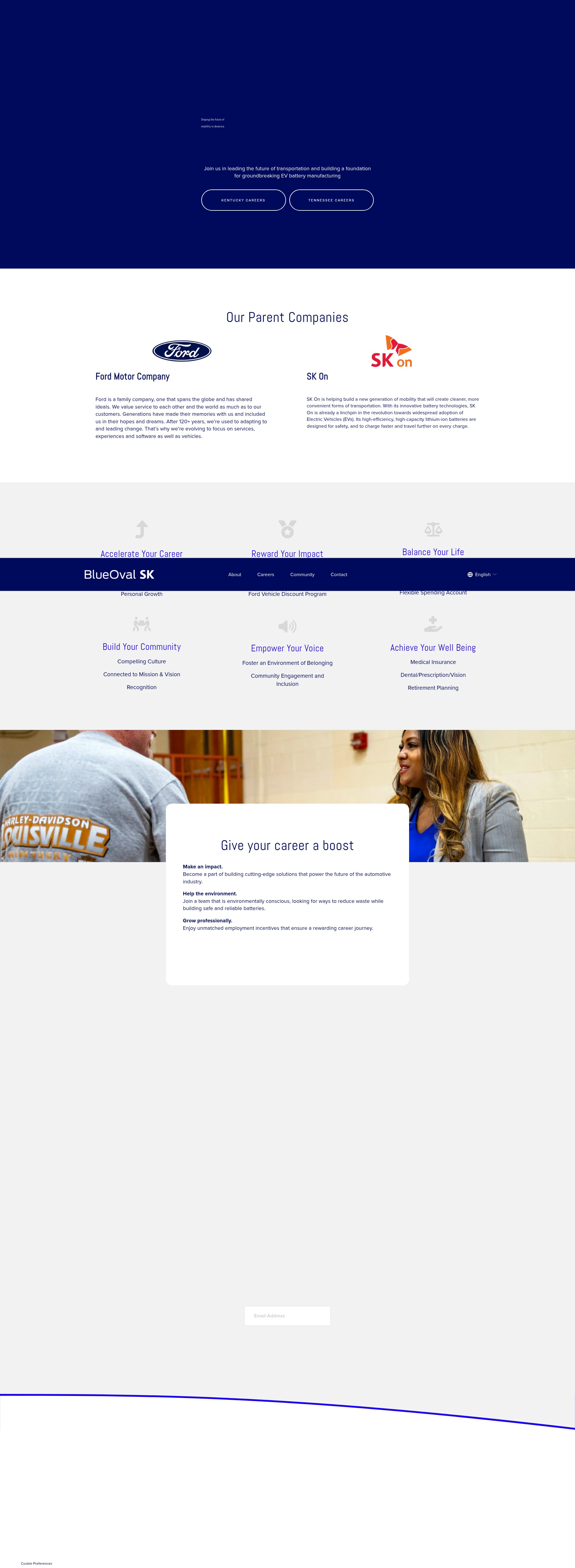 Screenshot of blueovalsk.com